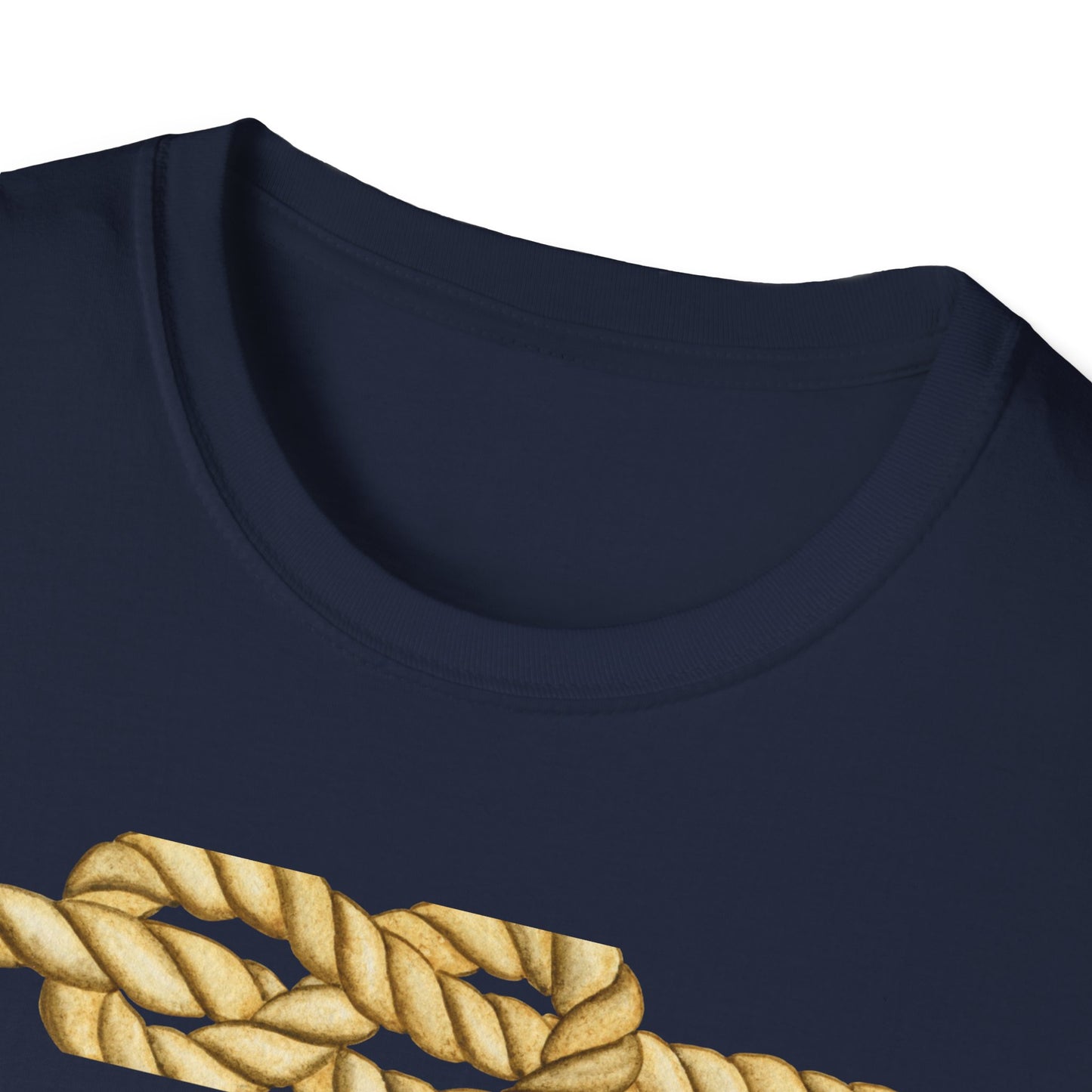 N Letter Graphic T-Shirt — Nautical Rope & Arcade Gamer Design