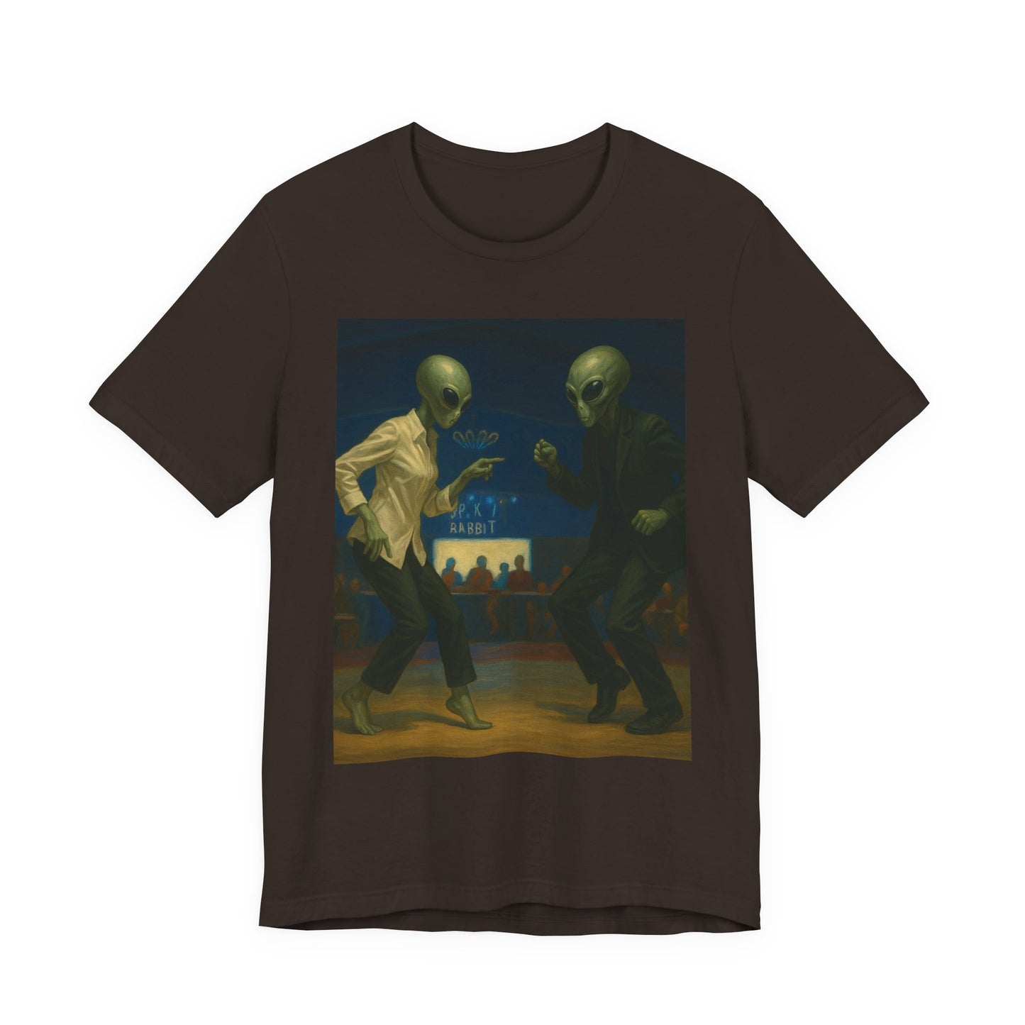Graphic Tee — Vintage Moonlit Voyage Painting