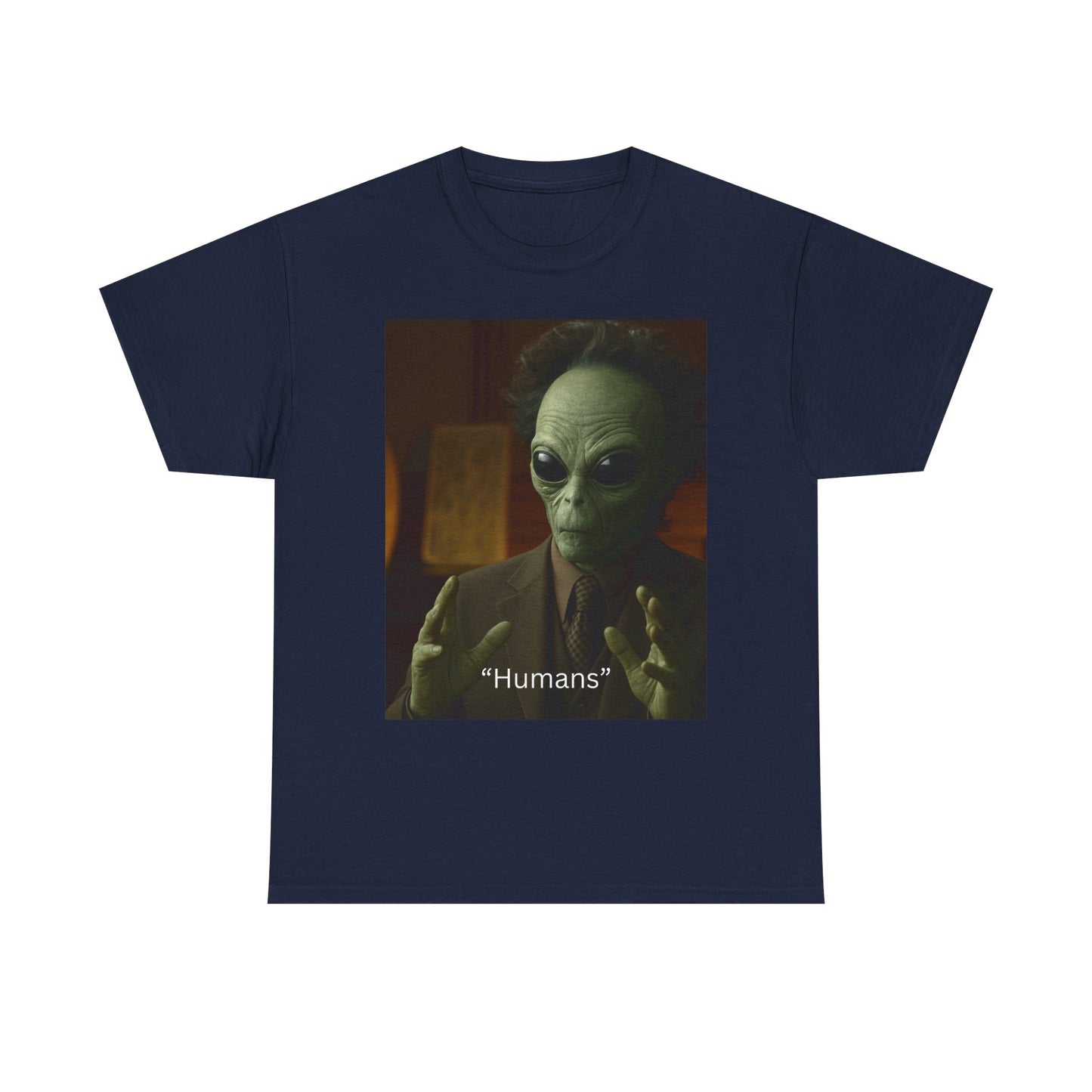 Alien Meme T-Shirt — 'Humans' Retro Funny Graphic Tee
