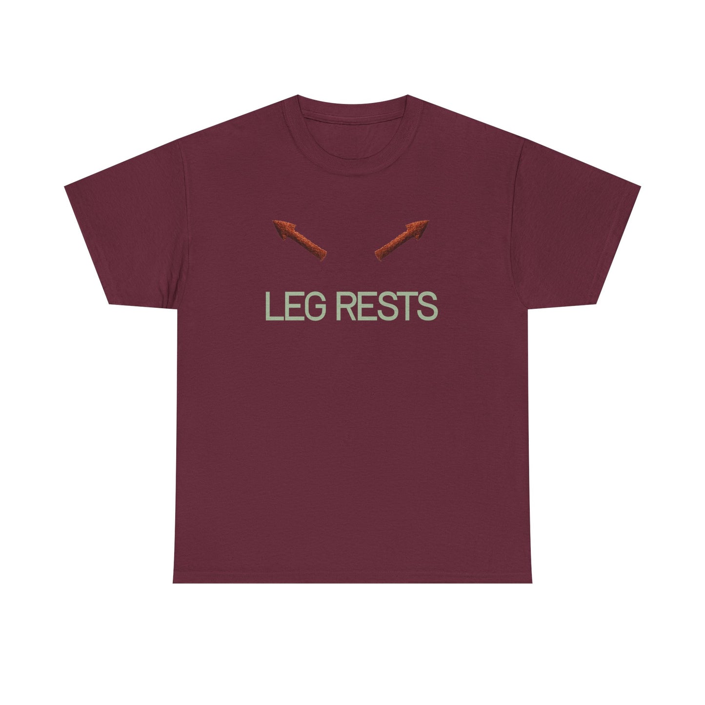 Leg Rests T‑Shirt — Funny Directional Arrow Tee