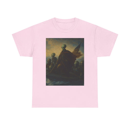 Vintage Washington Crossing Tee — Revolutionary War Painting Graphic T‑Shirt