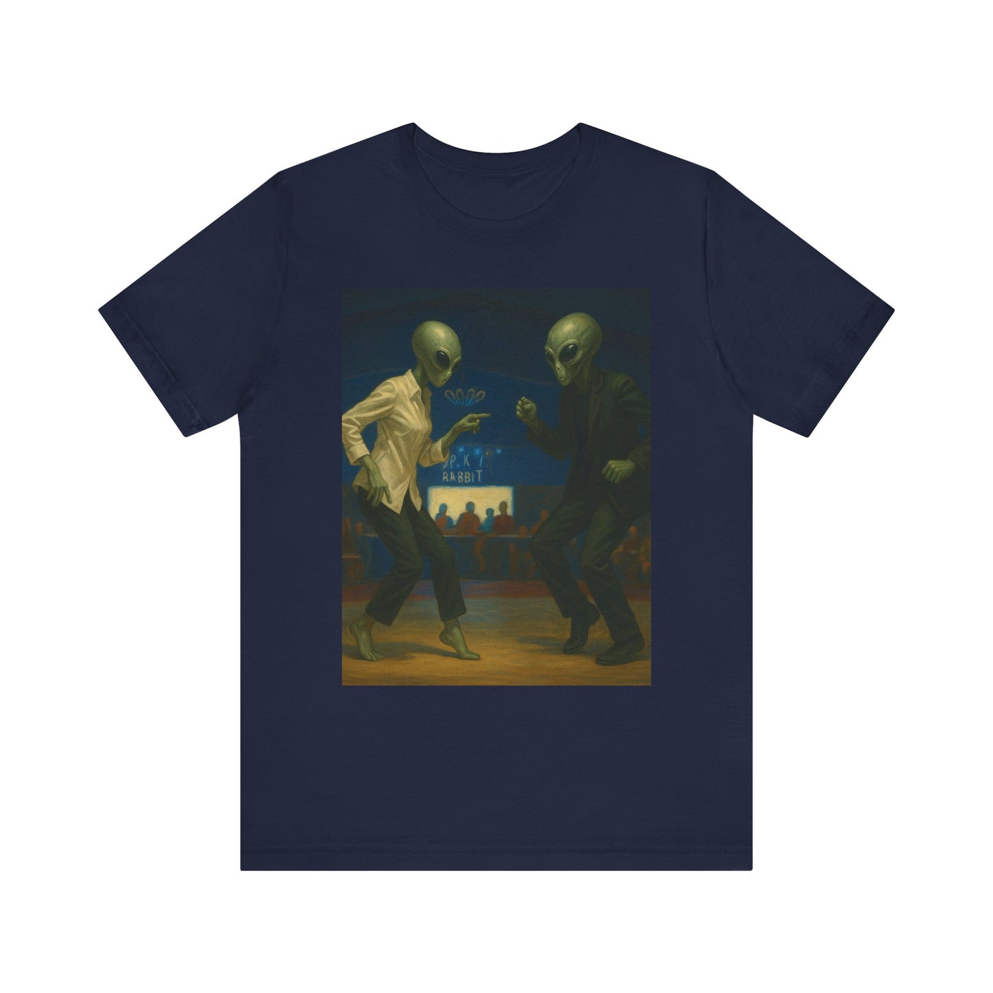 Graphic Tee — Vintage Moonlit Voyage Painting