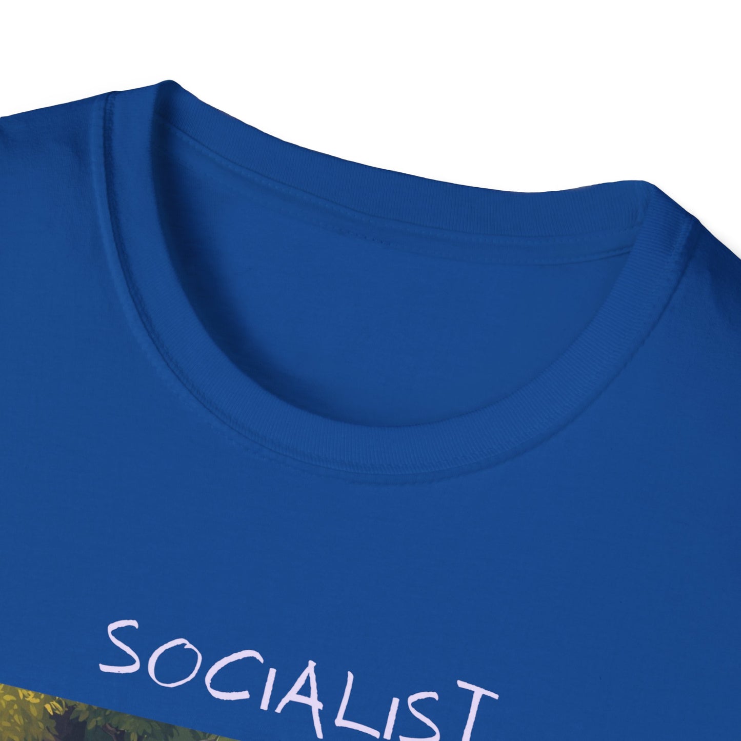 Socialist Economy Graphic T-Shirt — Whimsical Nature Illustration