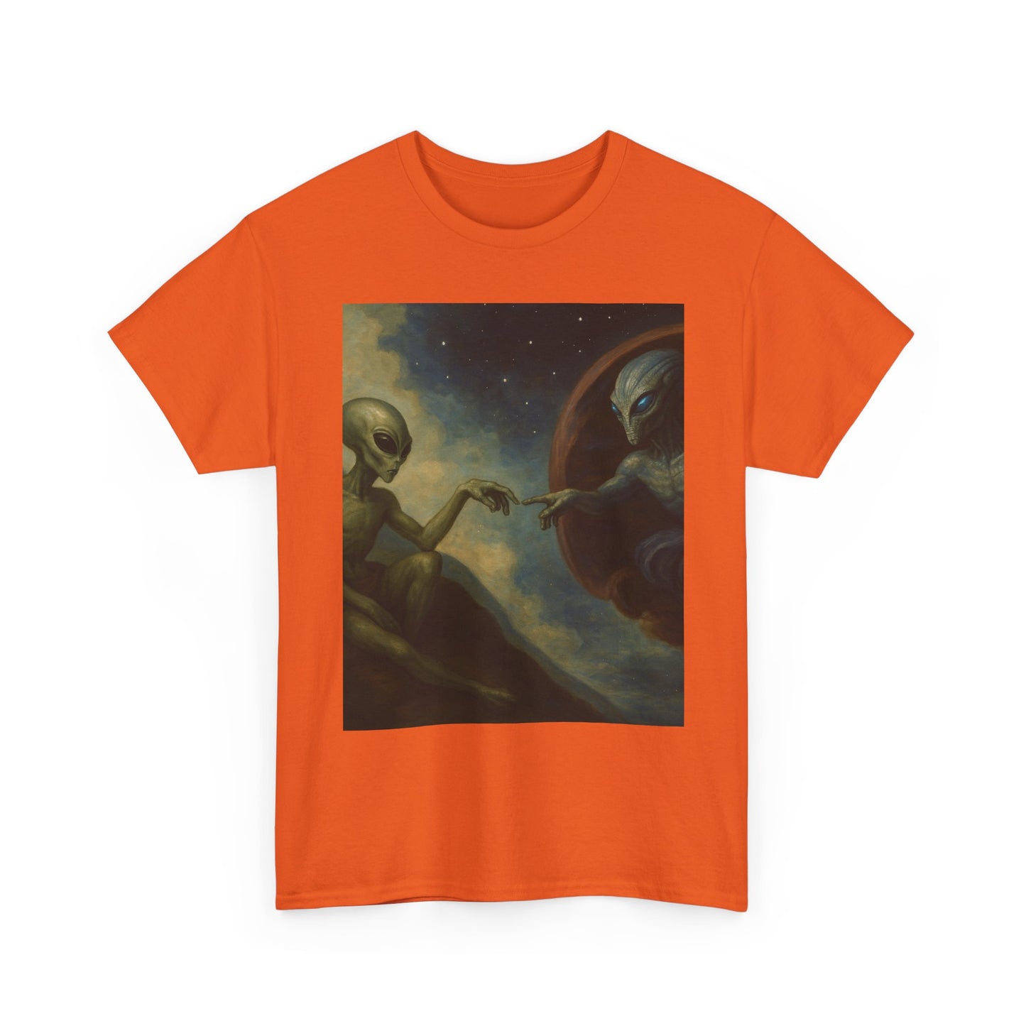 Alien Creation T-Shirt — Retro Cosmic Art Tee