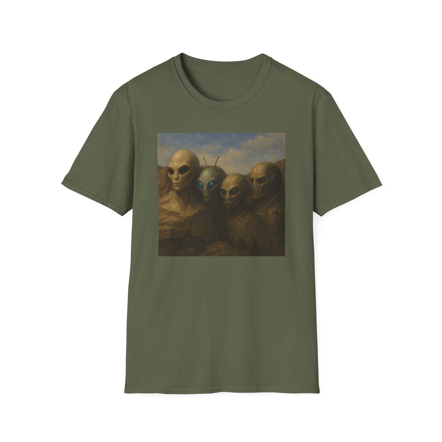 Alien Portrait T-Shirt — Vintage Surreal Extraterrestrial Art Tee