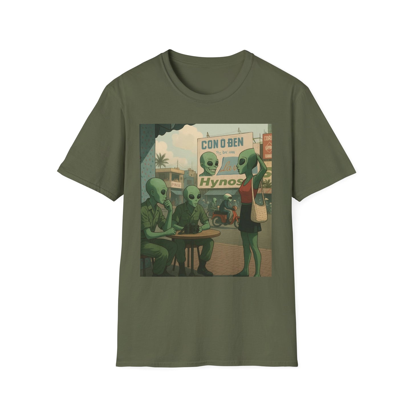 Alien Full Metal Jacket Graphic T-Shirt — Retro 'Con & Ben Hypnos' Illustration