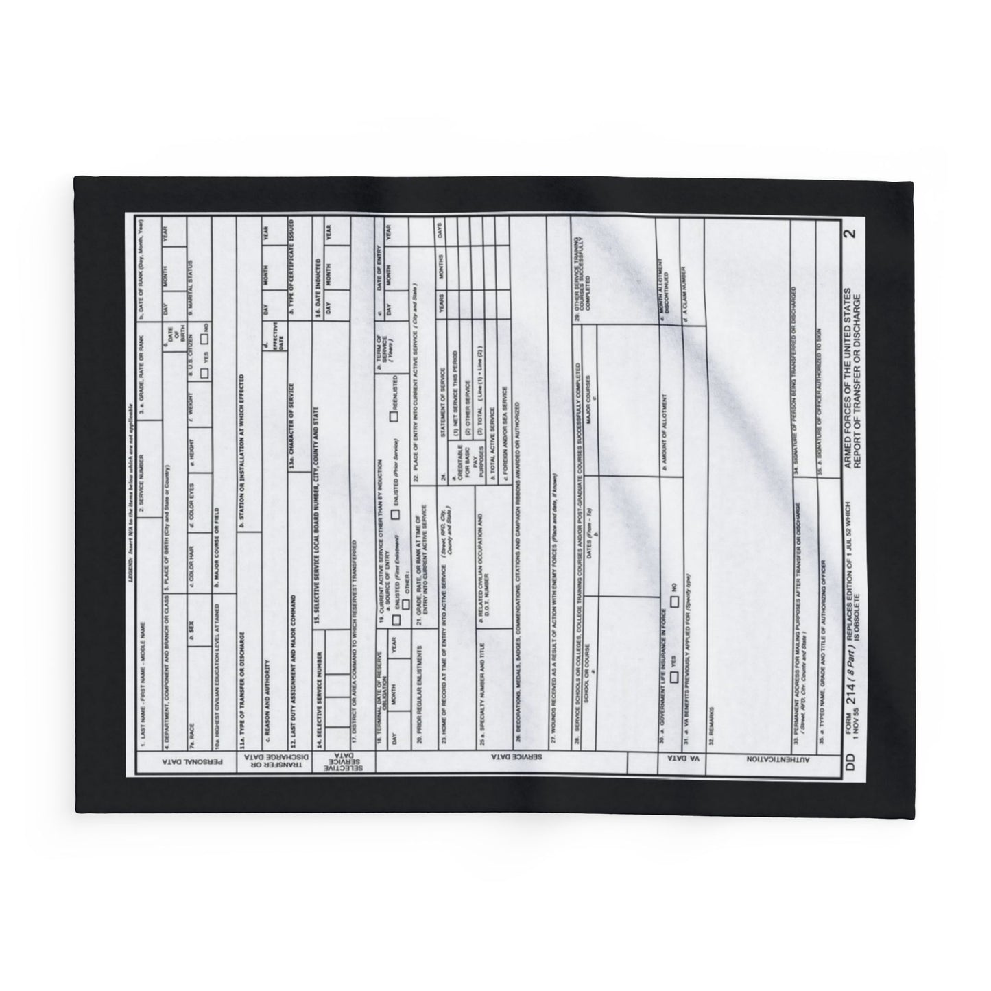 Arctic Fleece Blanket — Minimalist Form Document Print Cozy Throw