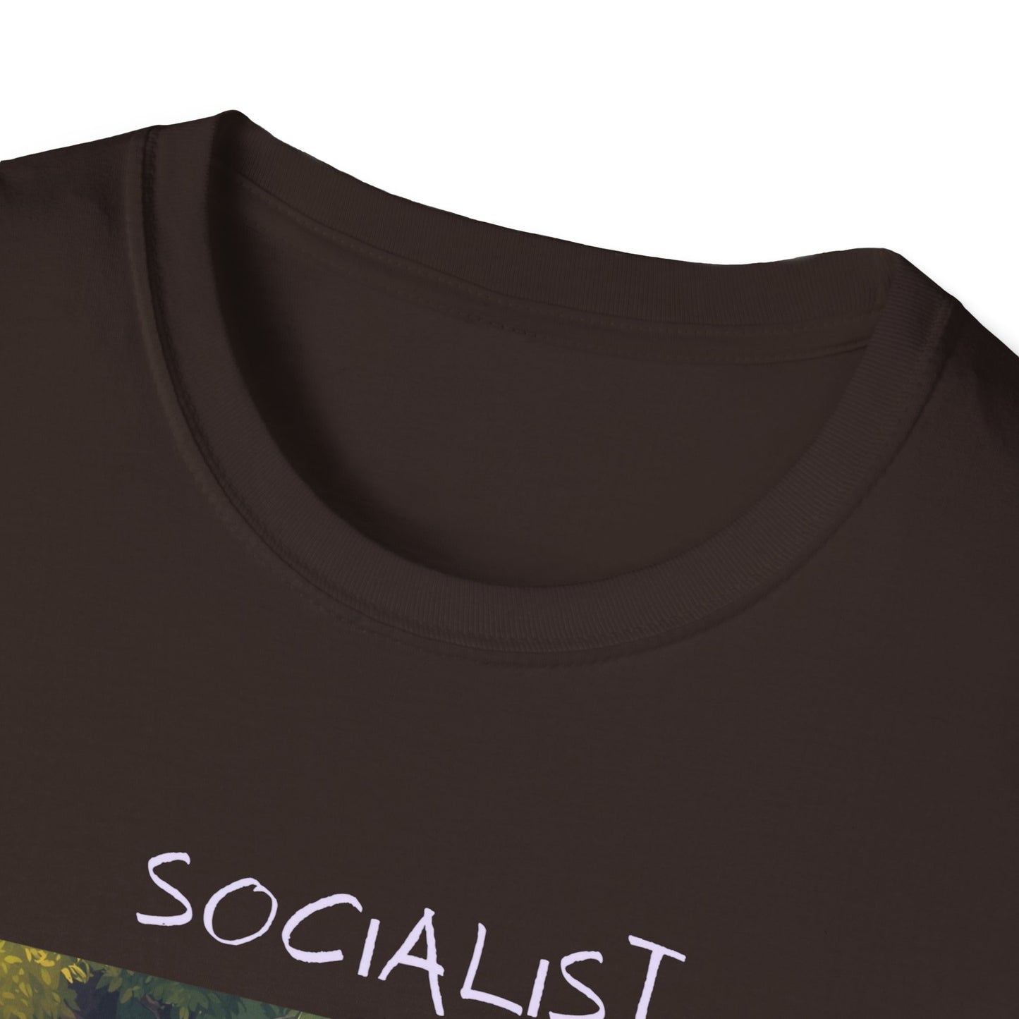 Socialist Economy T‑Shirt — Feminine Nature Illustration Political Tee