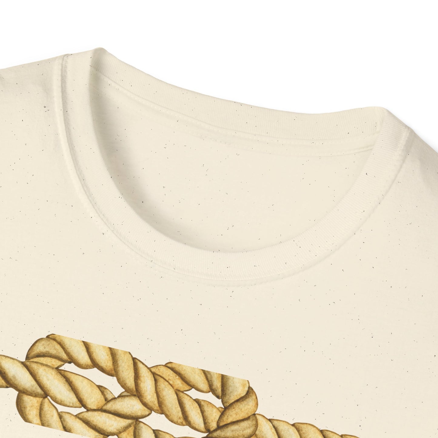 N Letter Graphic T-Shirt — Nautical Rope & Arcade Gamer Design