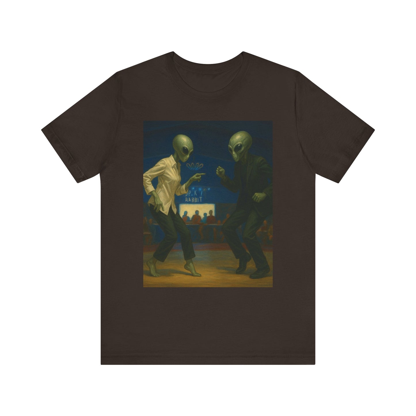 Graphic Tee — Vintage Moonlit Voyage Painting