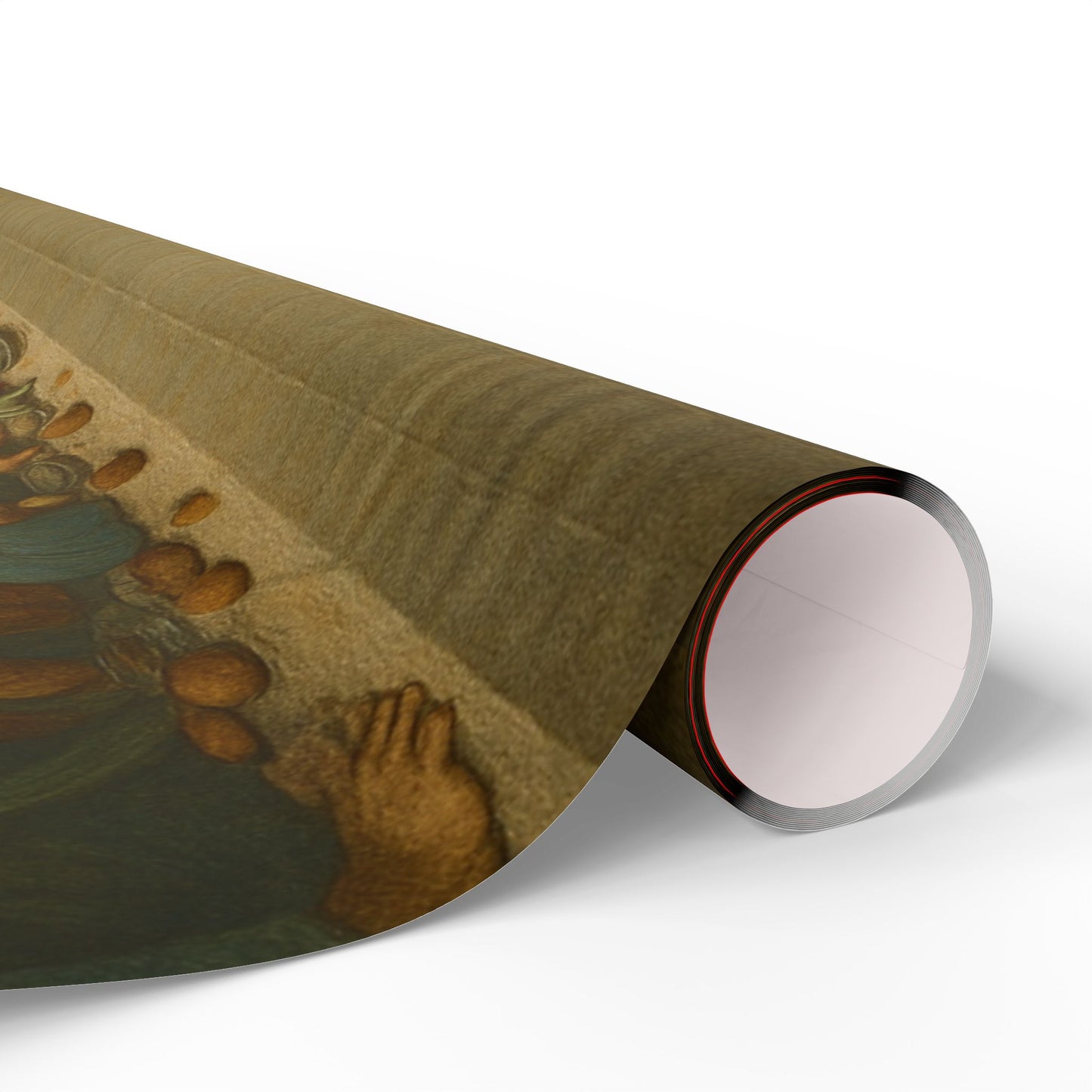 Renaissance Portraits Wrapping Paper Roll — Vintage Oil Painting Gift Wrap