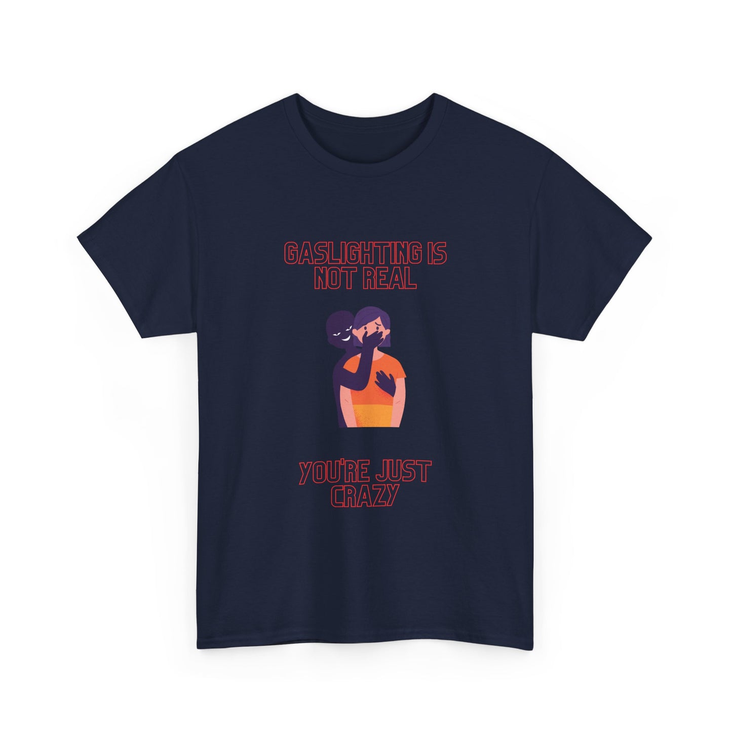 T-Shirt — "Gaslighting" Abstract Couple Graphic Tee