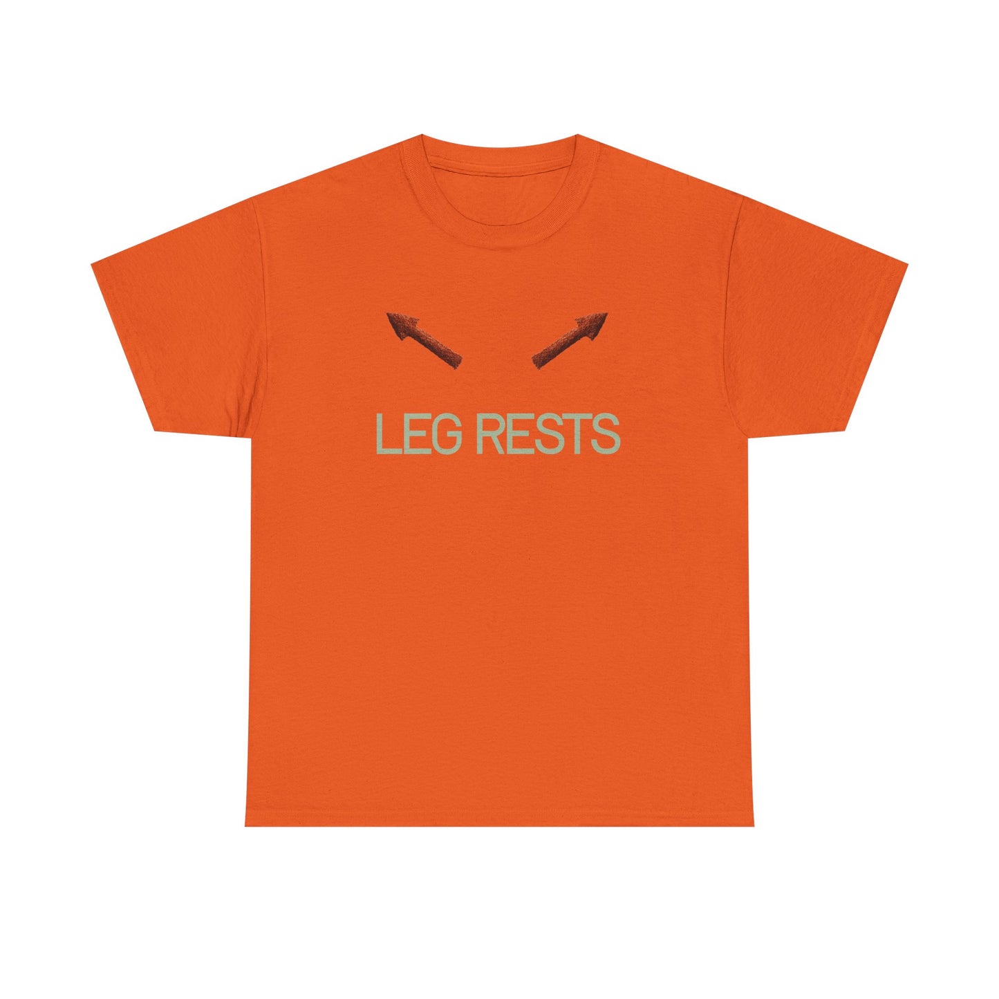 Leg Rests T‑Shirt — Funny Directional Arrow Tee