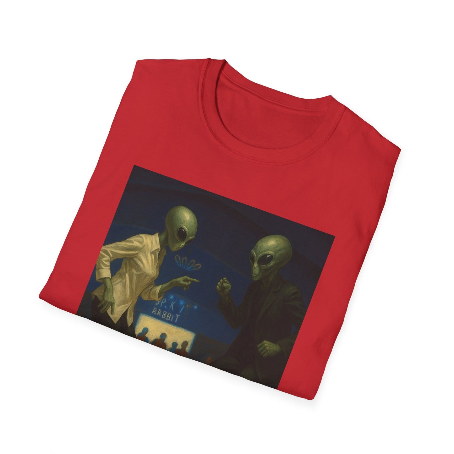 Alien Pulp Fiction T-Shirt — Retro Extraterrestrial Illustration Tee