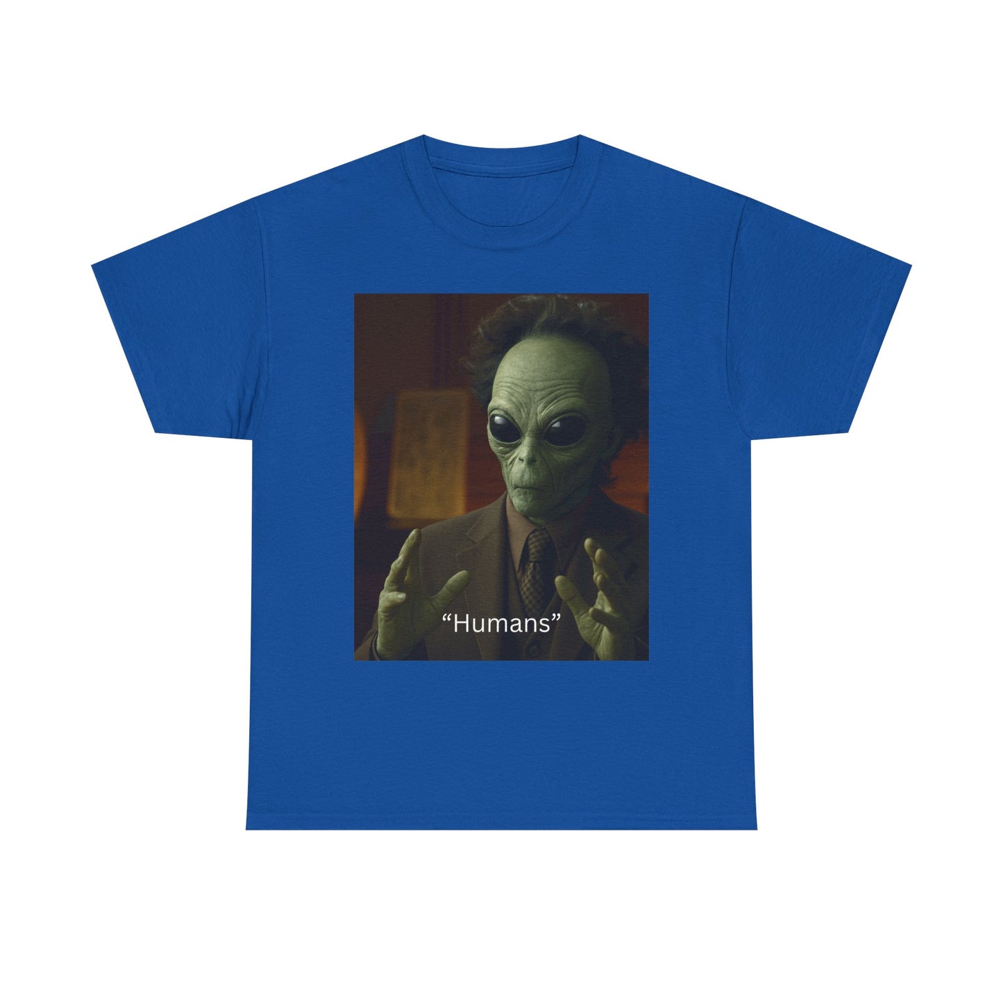 Alien Meme T-Shirt — 'Humans' Retro Funny Graphic Tee
