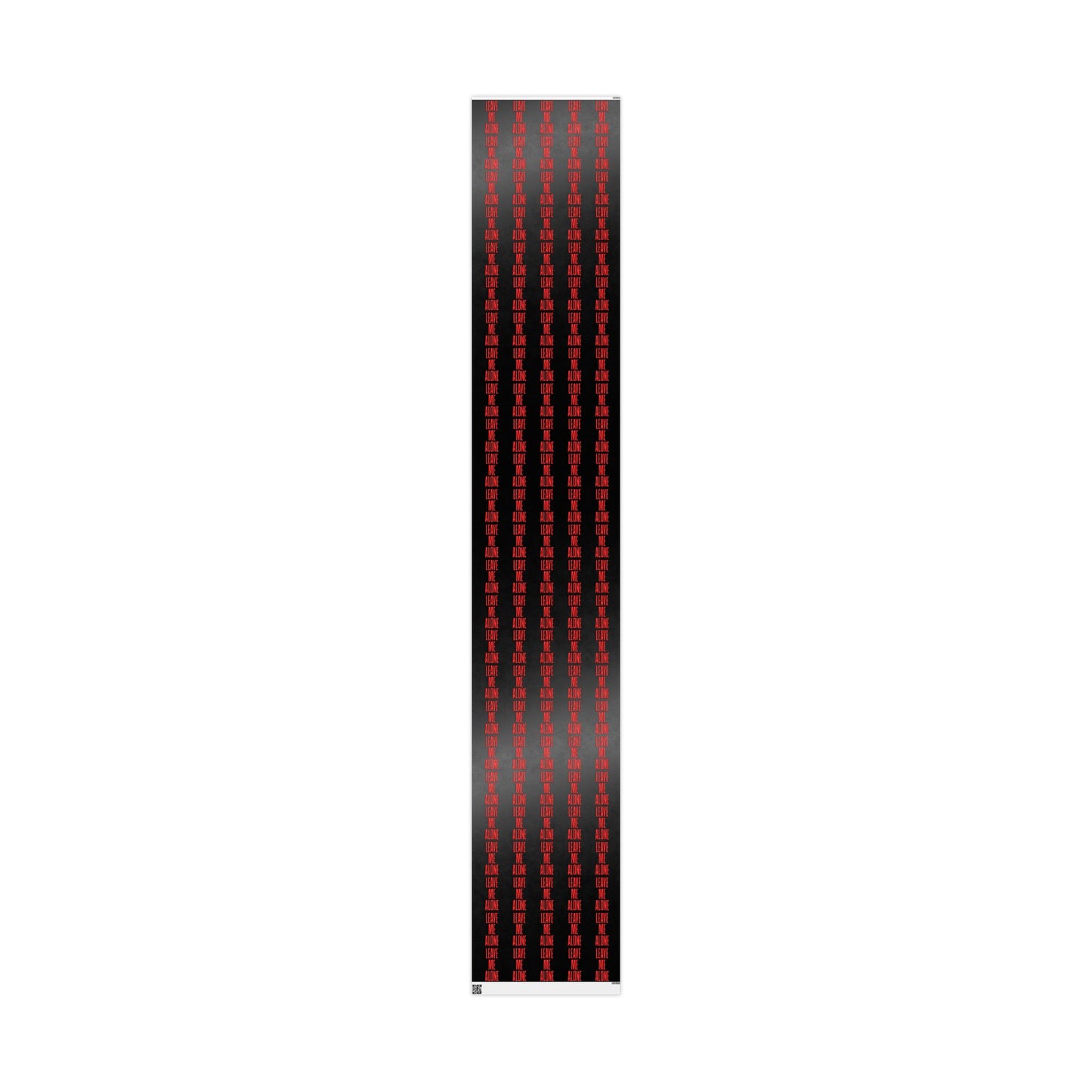 Wrapping Paper Roll — Black with Red Barcode Stripe Pattern, Modern Gift Wrap for Birthdays & Holidays
