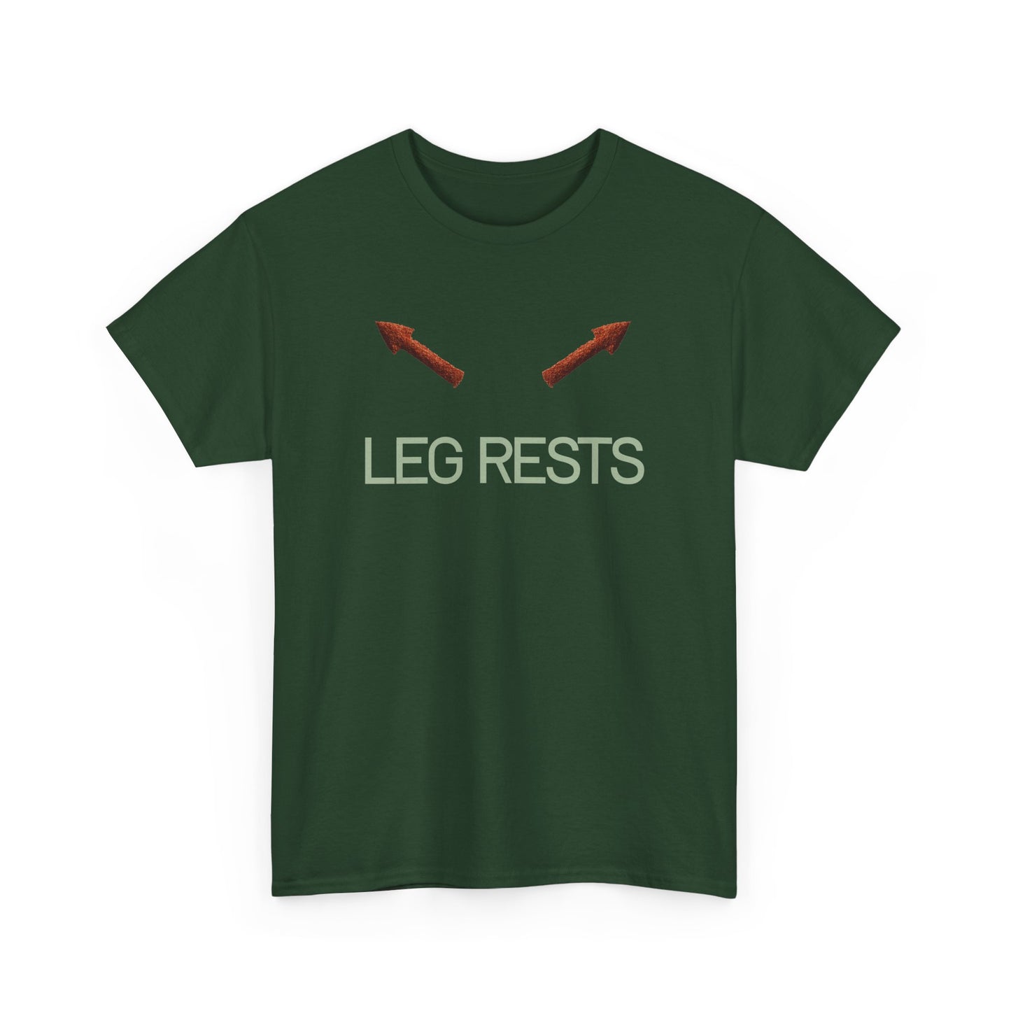 Leg Rests T‑Shirt — Funny Directional Arrow Tee