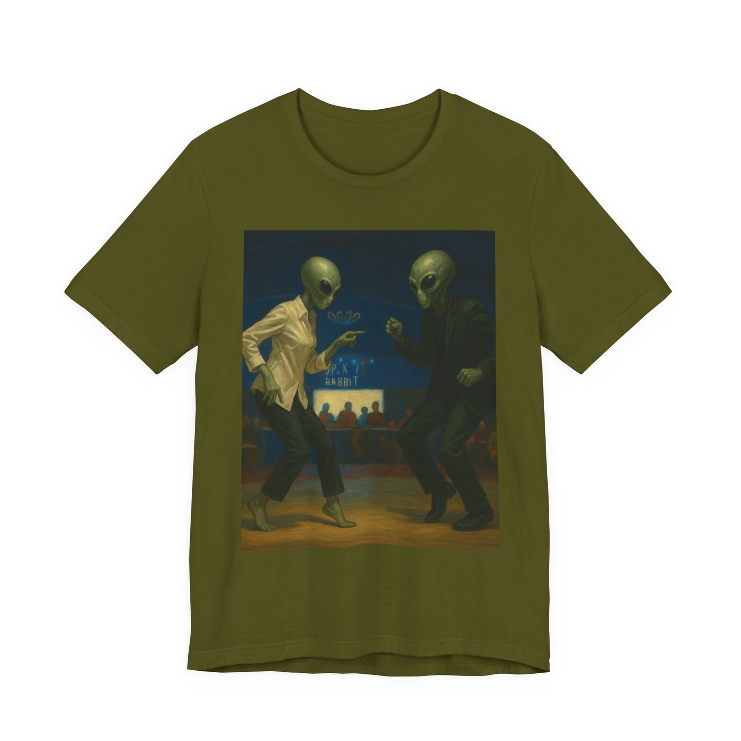 Graphic Tee — Vintage Moonlit Voyage Painting