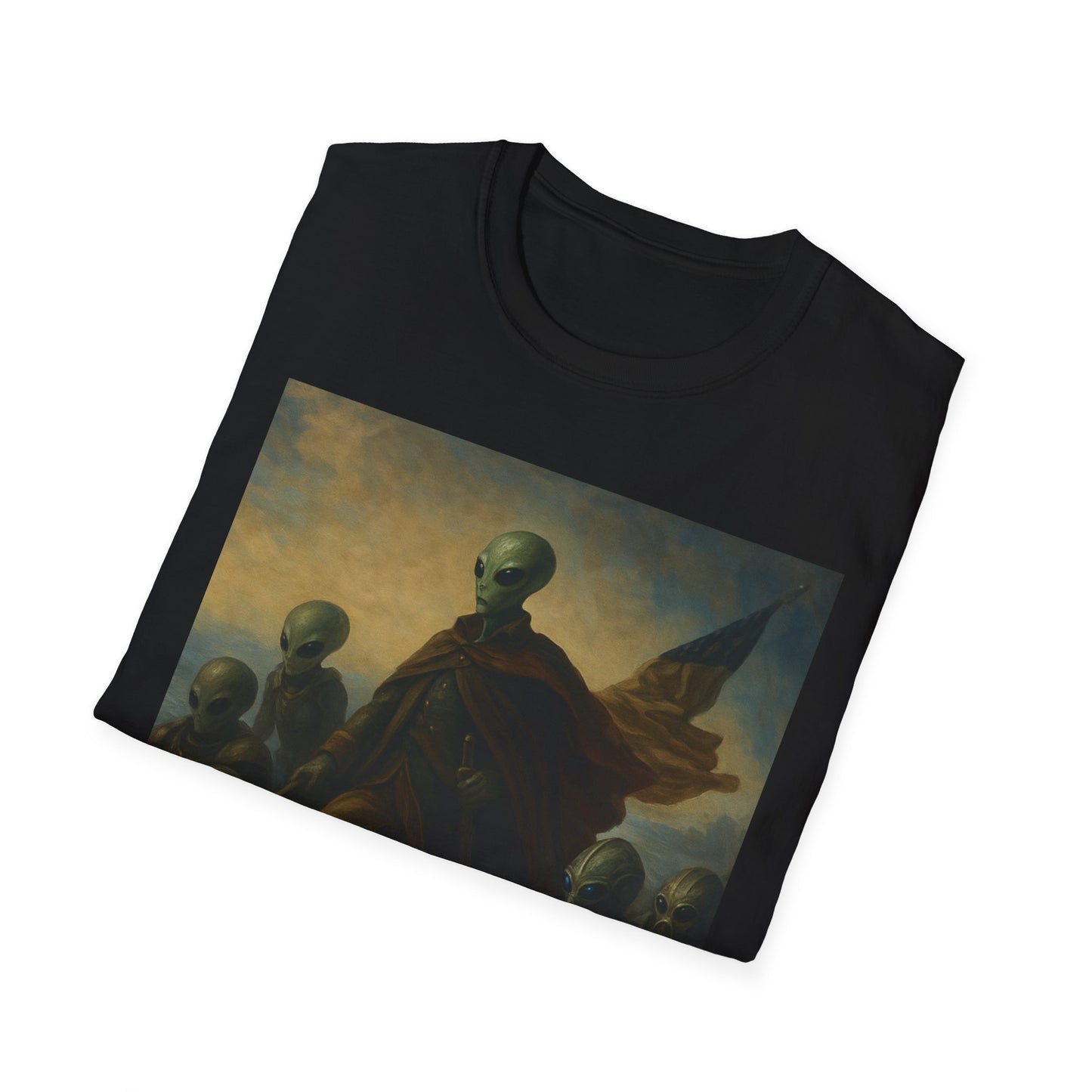 Alien Revolution T-Shirt — Vintage Portrait of Extraterrestrial Leaders