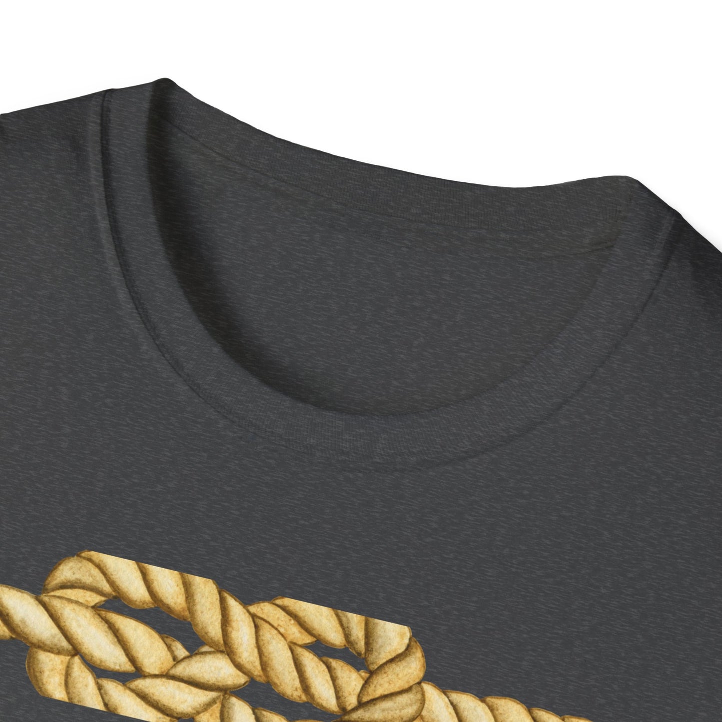 N Letter Graphic T-Shirt — Nautical Rope & Arcade Gamer Design
