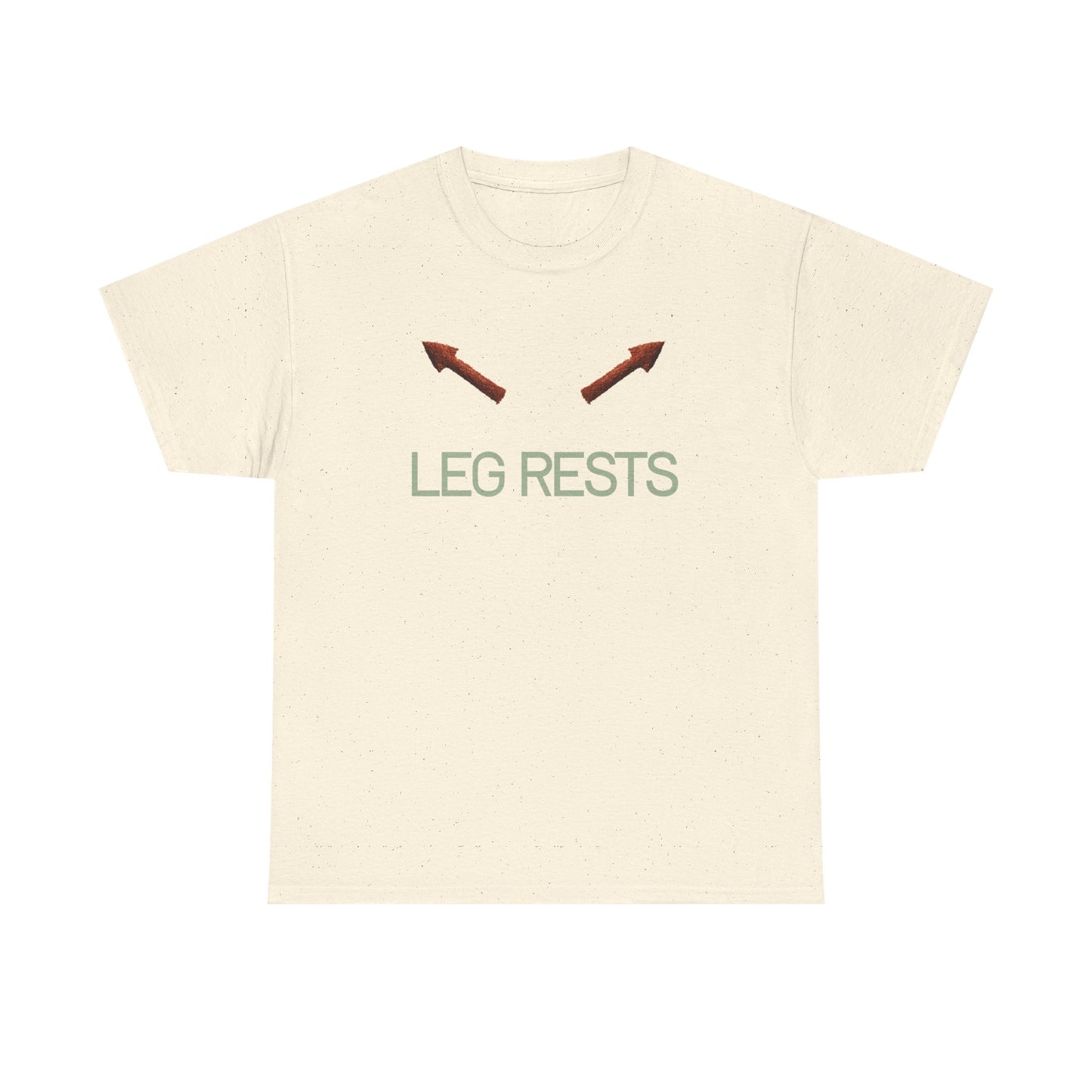 Leg Rests T‑Shirt — Funny Directional Arrow Tee