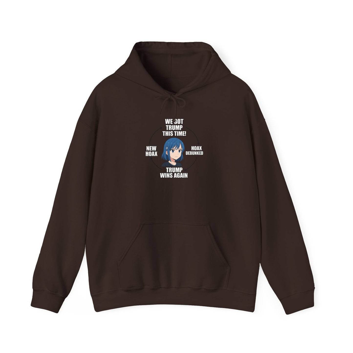 Hoodie — "You Aren't Alone" Anime Comfort Circle Graphic Hoodie