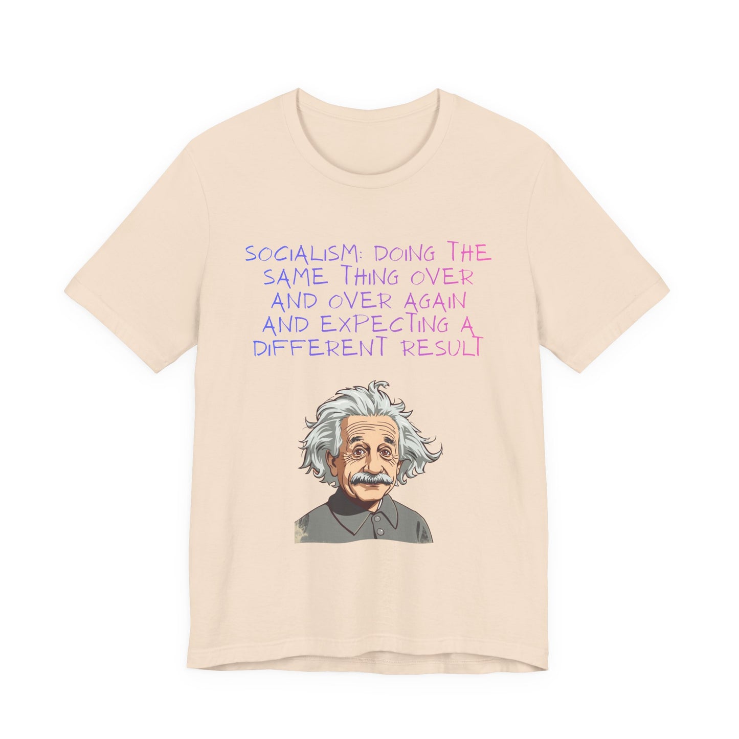 Einstein Graphic Tee — "Doing the Same Thing Over and Over" Funny Science T‑Shirt