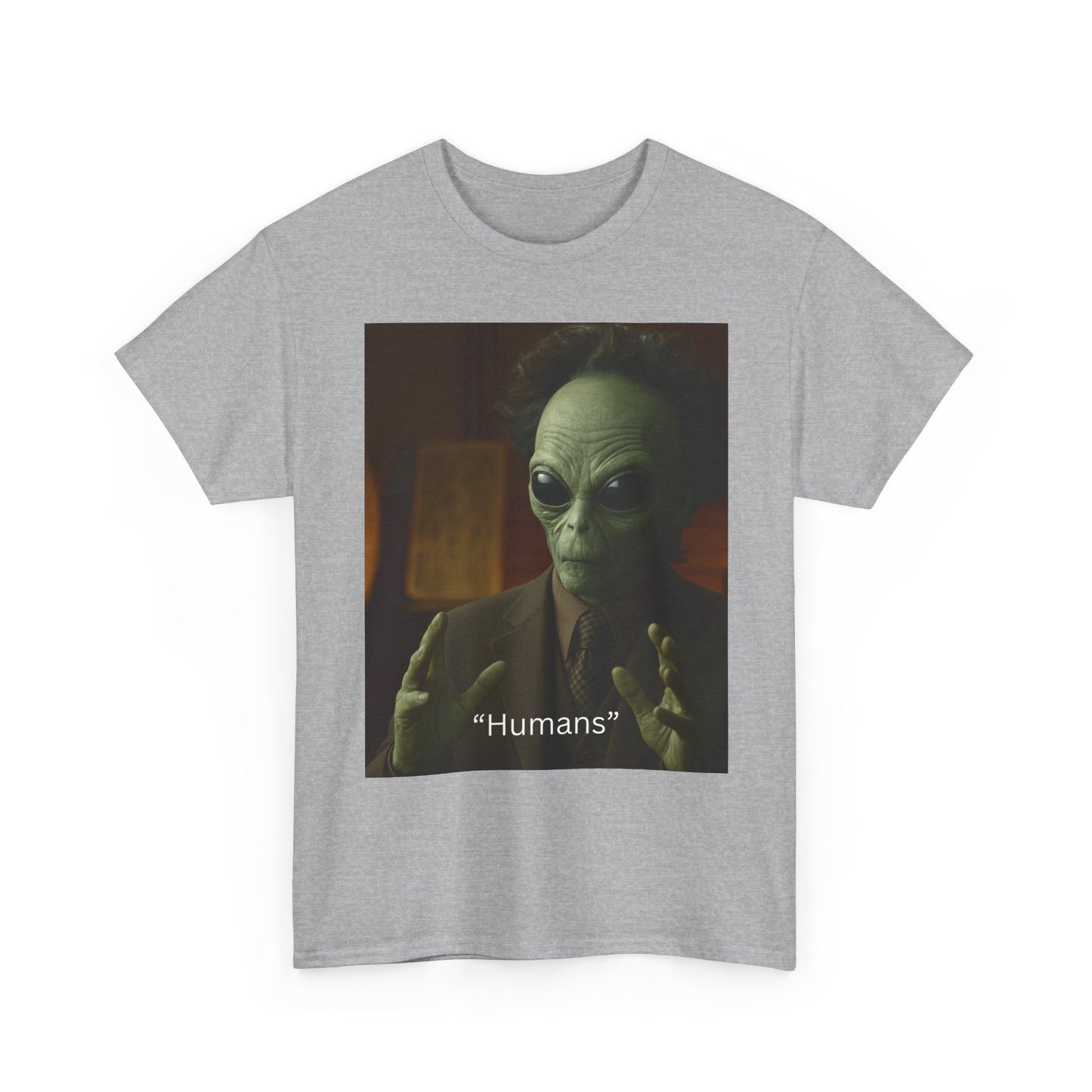 Alien Meme T-Shirt — 'Humans' Retro Funny Graphic Tee