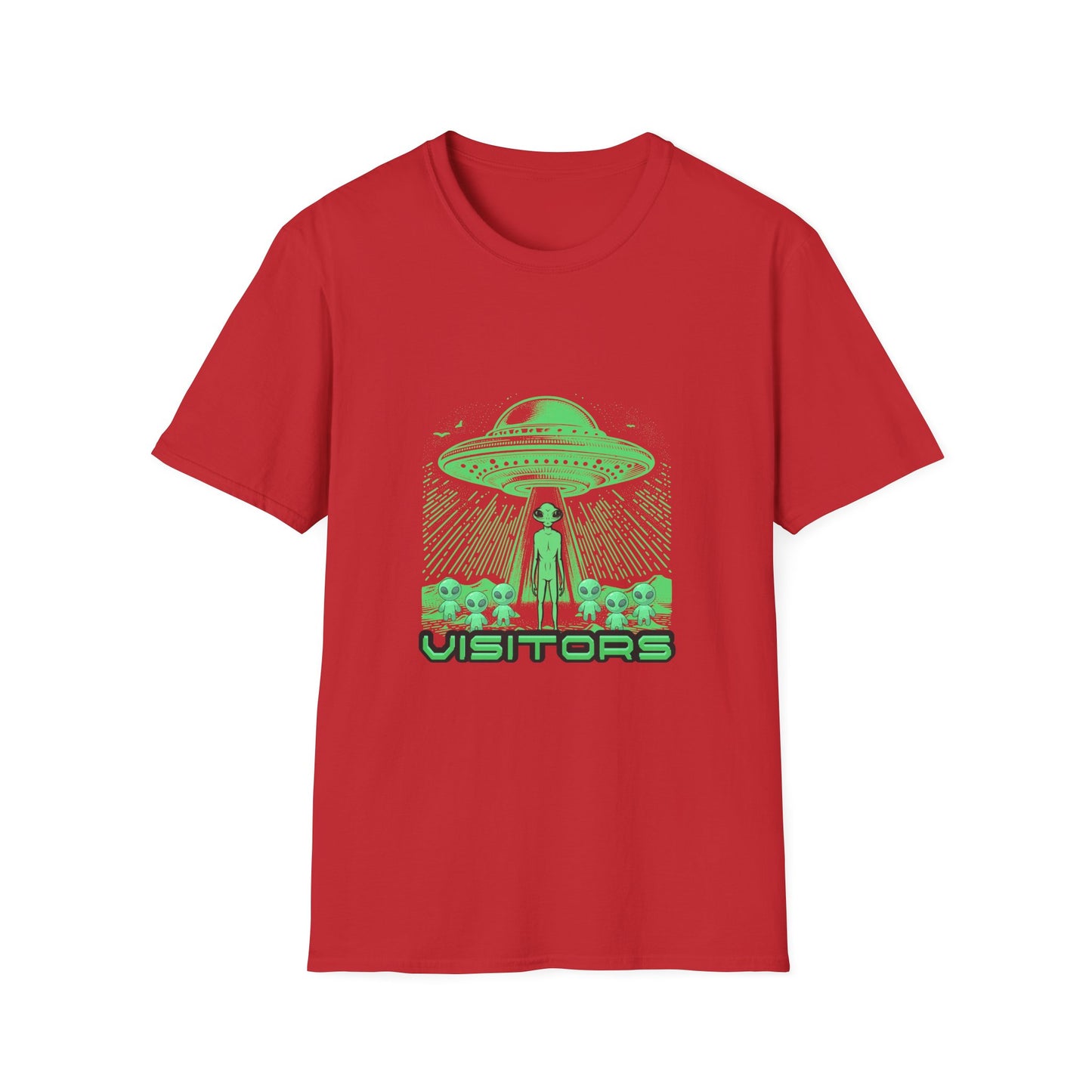 Alien Visitors T-Shirt — Retro UFO Graphic Tee