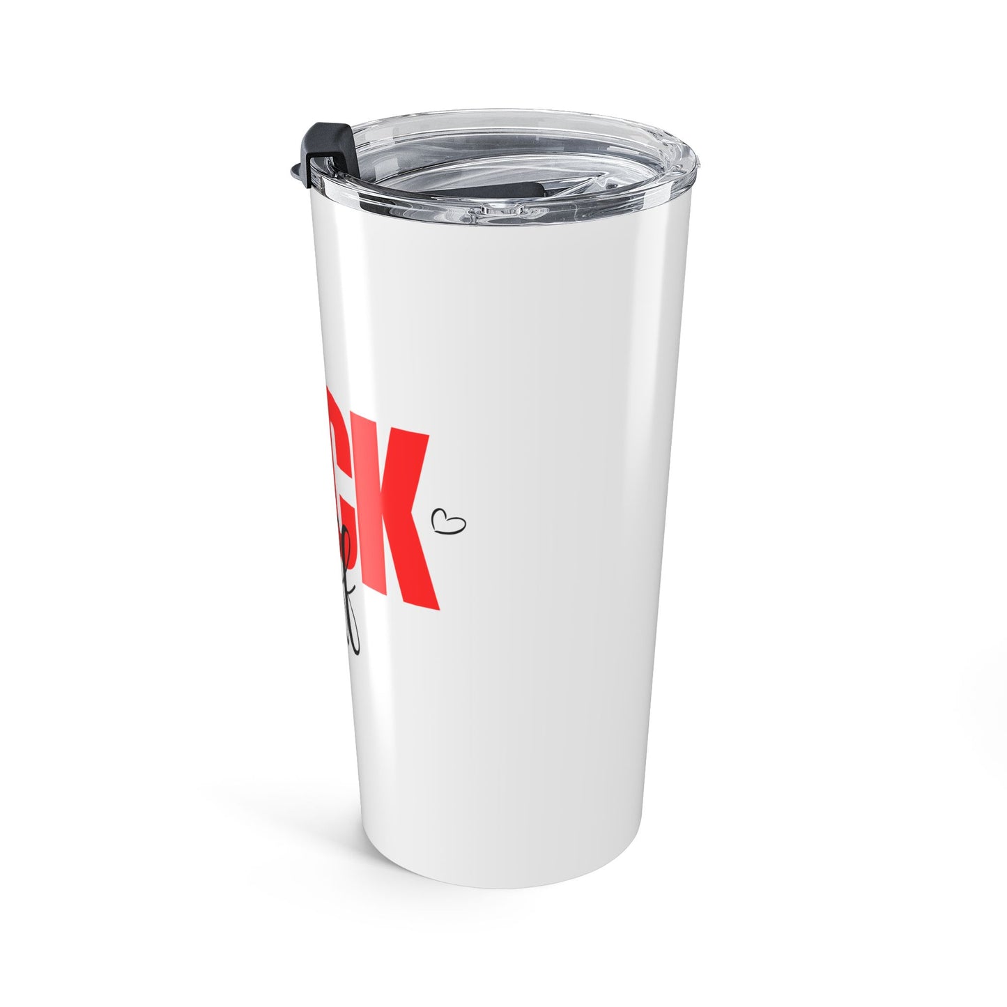 20oz Tumbler — Bold Red "Fuck Off" Graphic Travel Cup