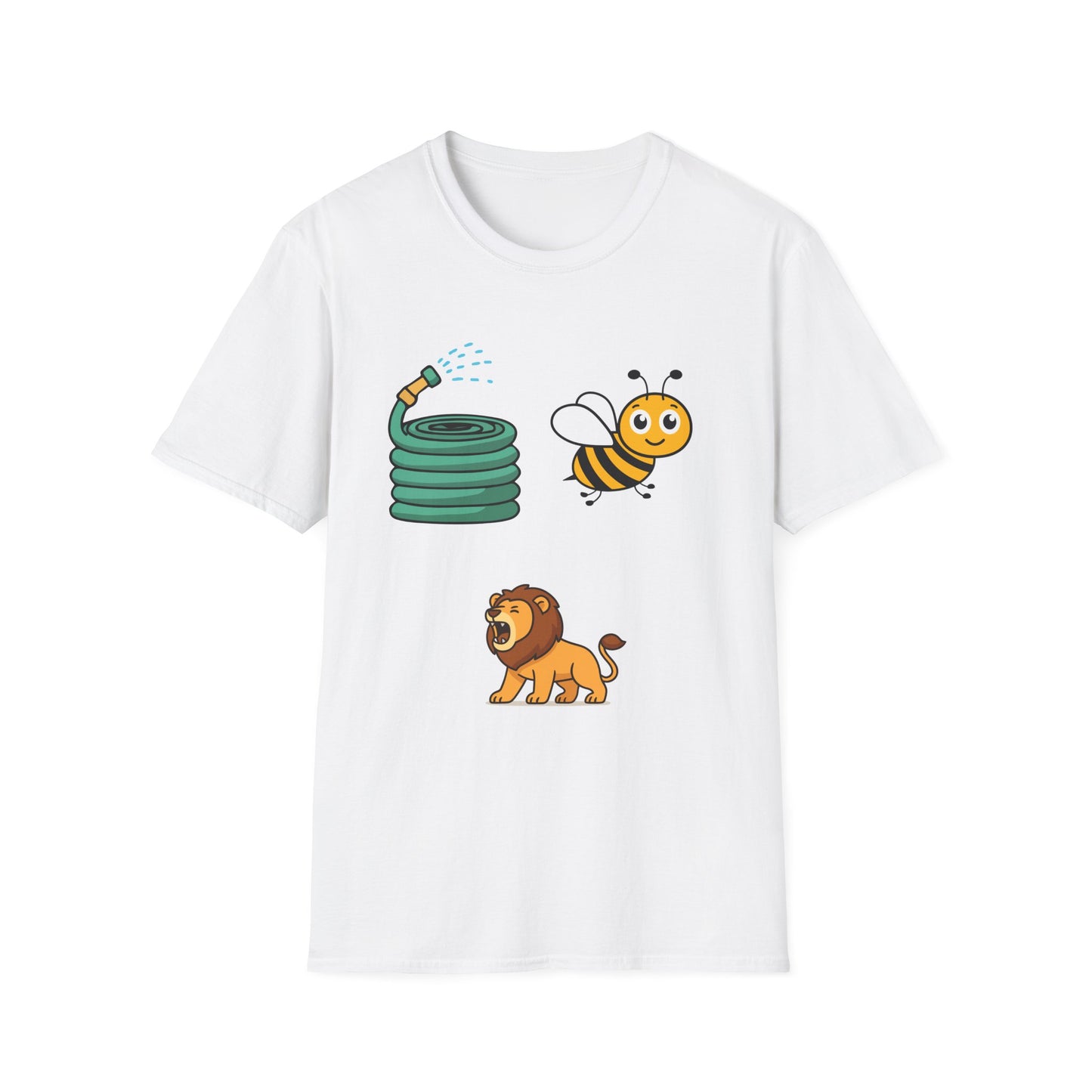 Bee Hose Lion T-Shirt — Cute Pun Garden Tee