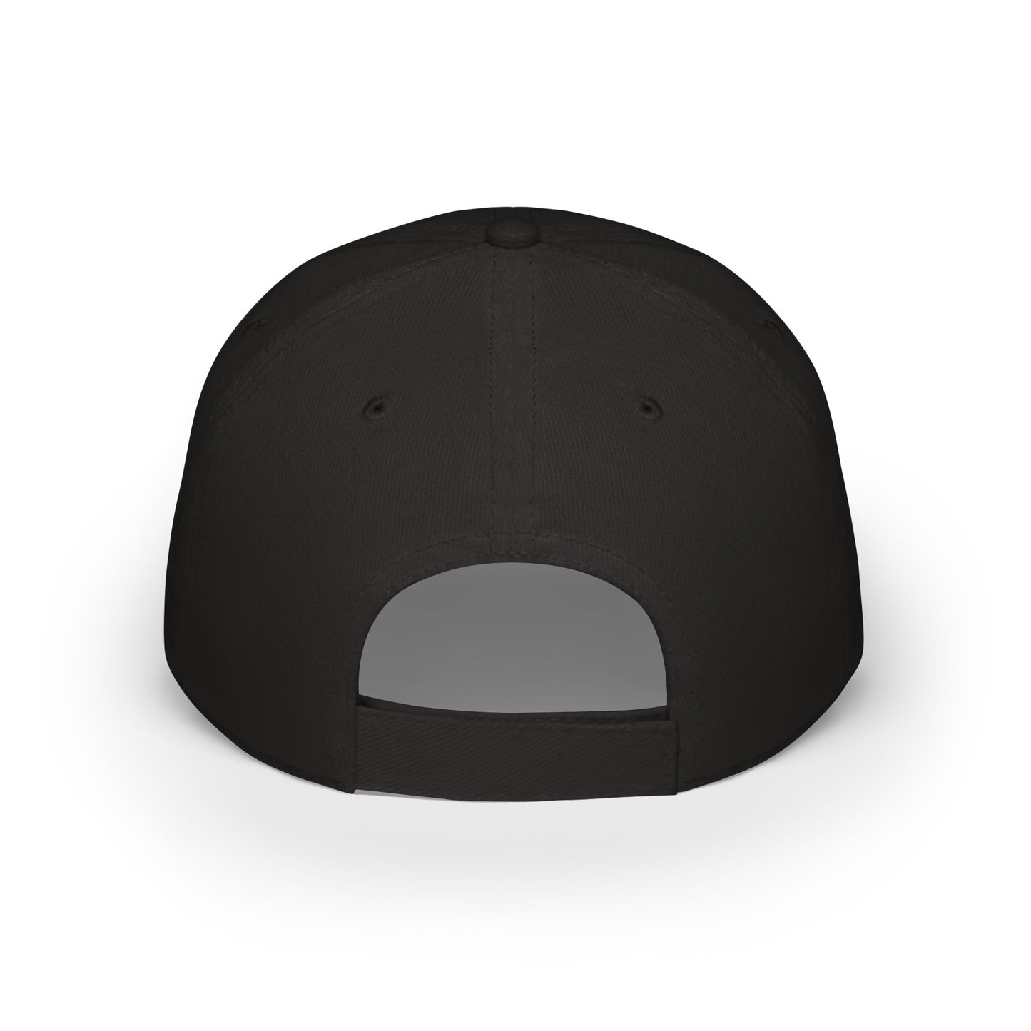 Low Profile Cap — 'Leave Me Alone' Minimalist Black Baseball Hat