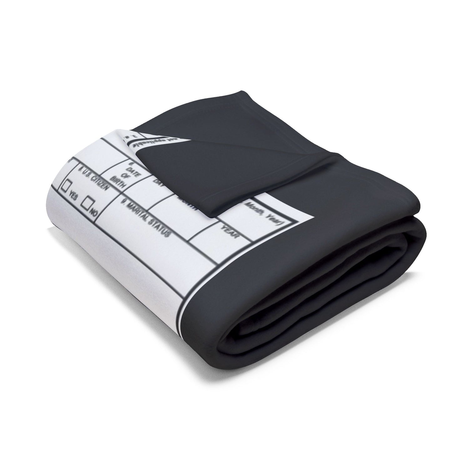 Arctic Fleece Blanket — Minimalist Form Document Print Cozy Throw