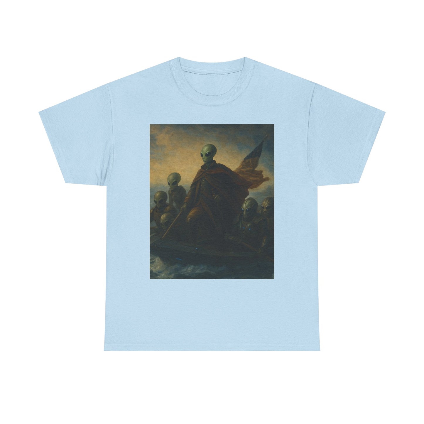 Vintage Washington Crossing Tee — Revolutionary War Painting Graphic T‑Shirt