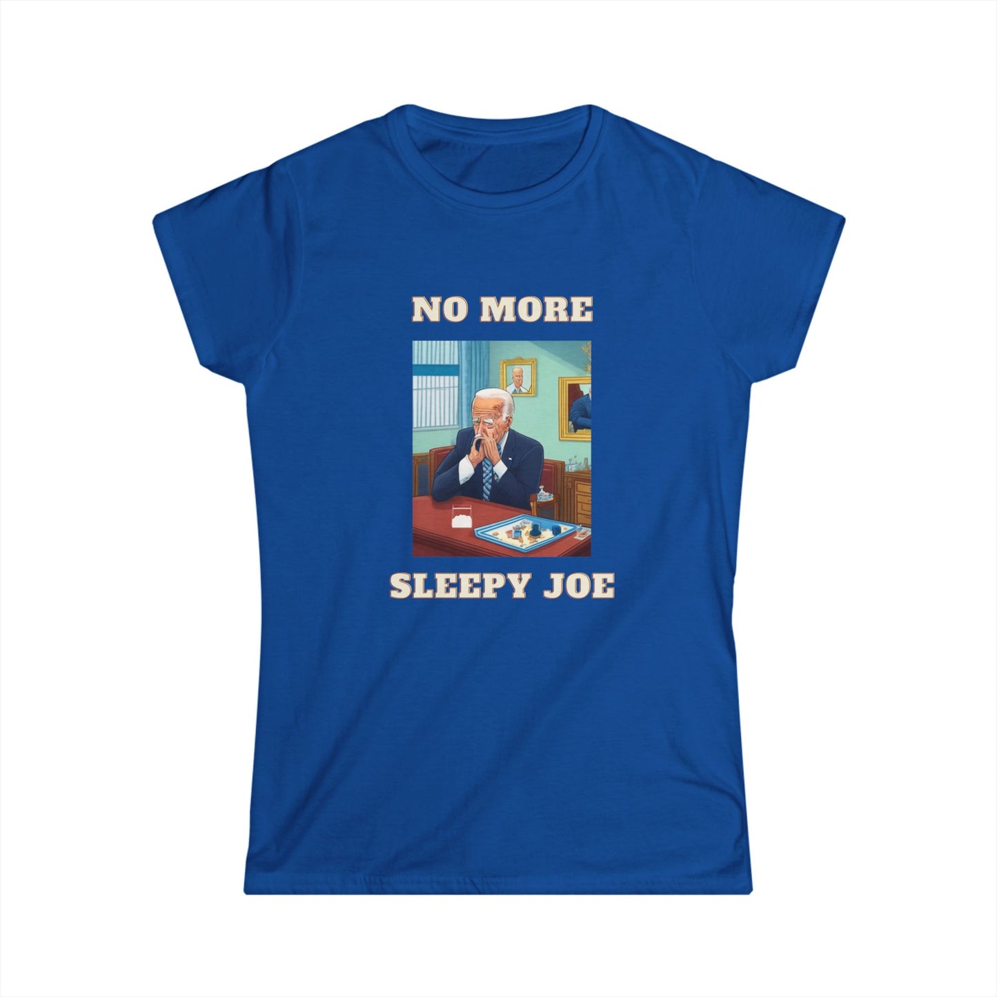 No More Sleepy Joe Tee — Vintage Political Parody Women's T‑Shirt
