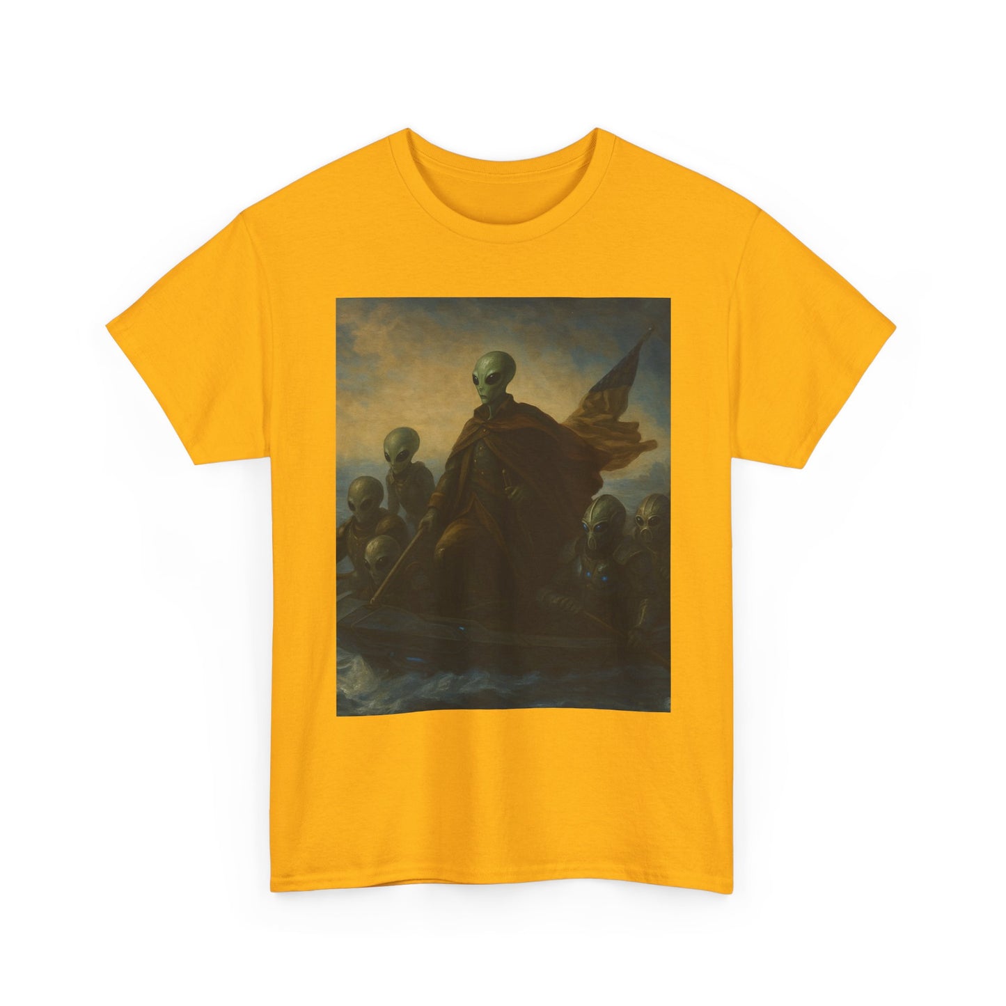 Vintage Washington Crossing Tee — Revolutionary War Painting Graphic T‑Shirt