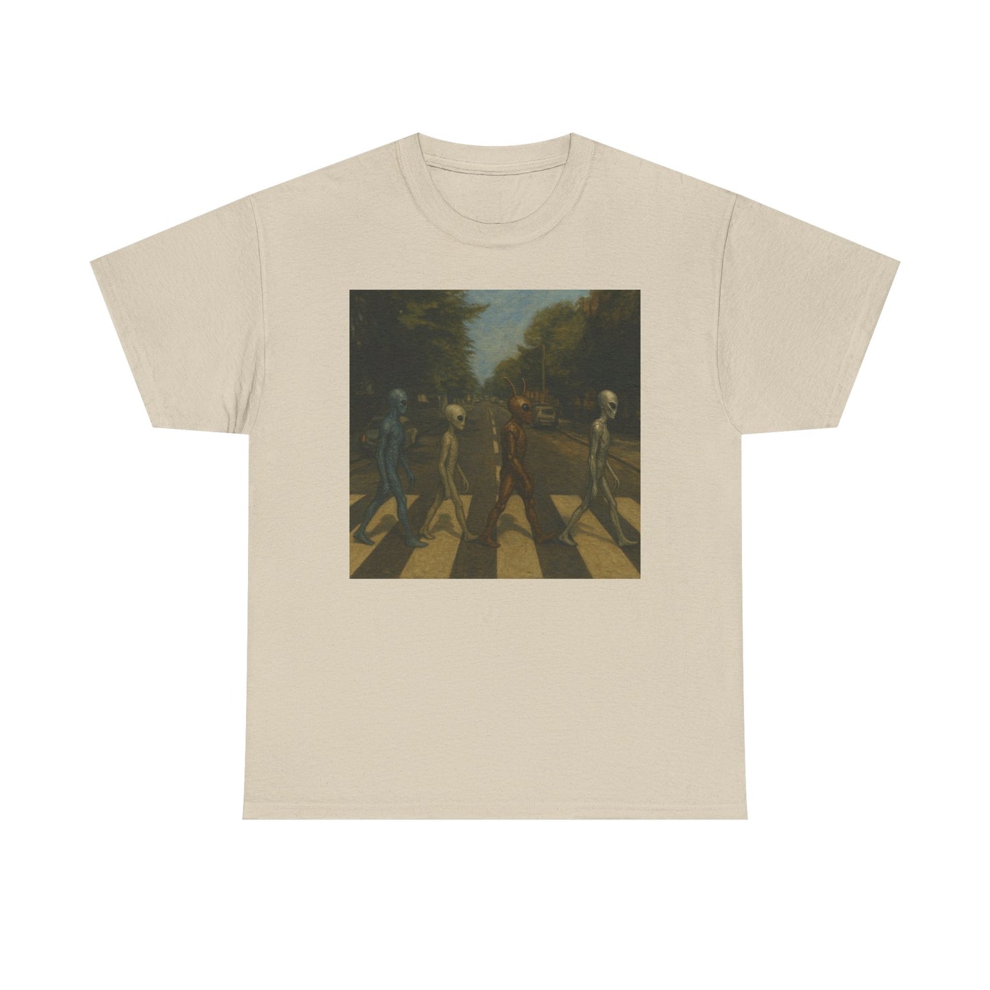 T-Shirt — Retro Abbey Road Skull Crossing Graphic Tee