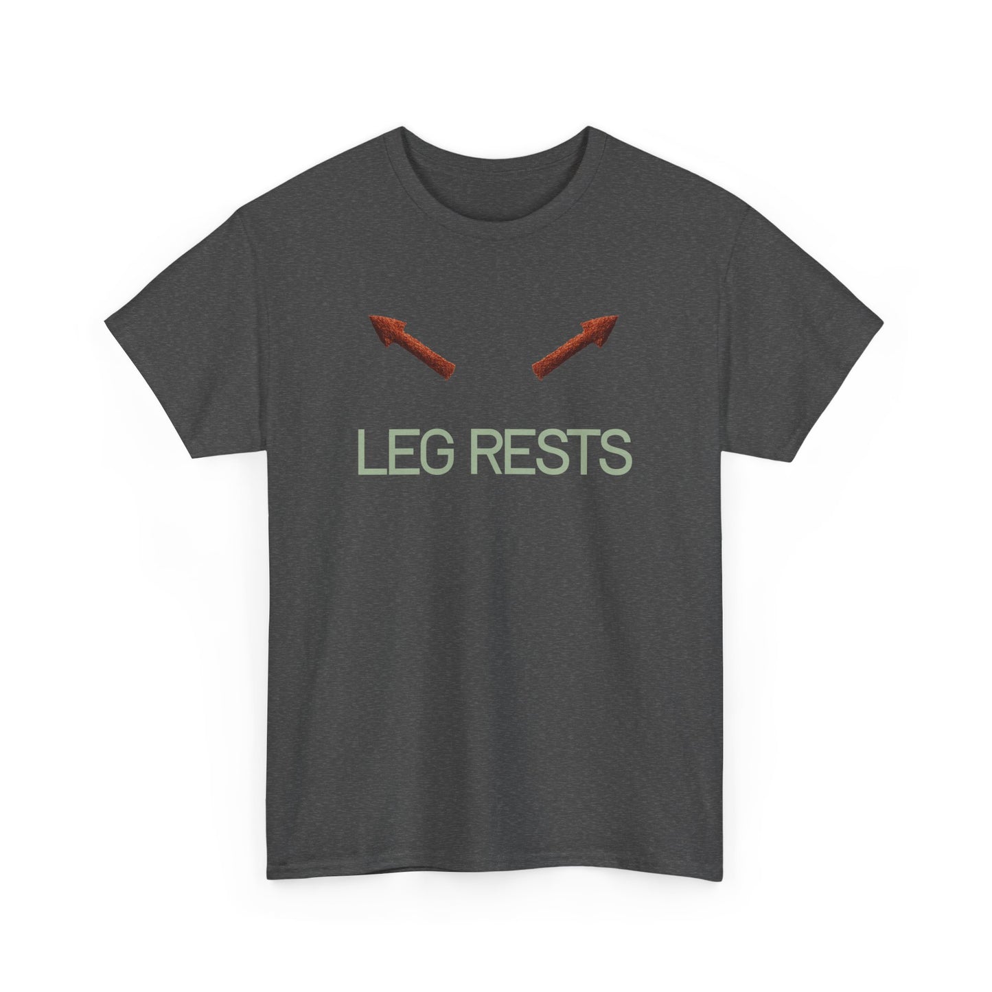 Leg Rests T‑Shirt — Funny Directional Arrow Tee