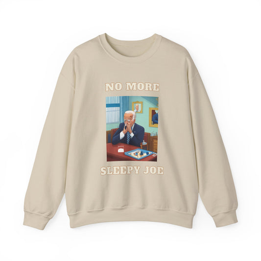 Crewneck Sweatshirt — "No More Sleepy Joe" Graphic Pullover