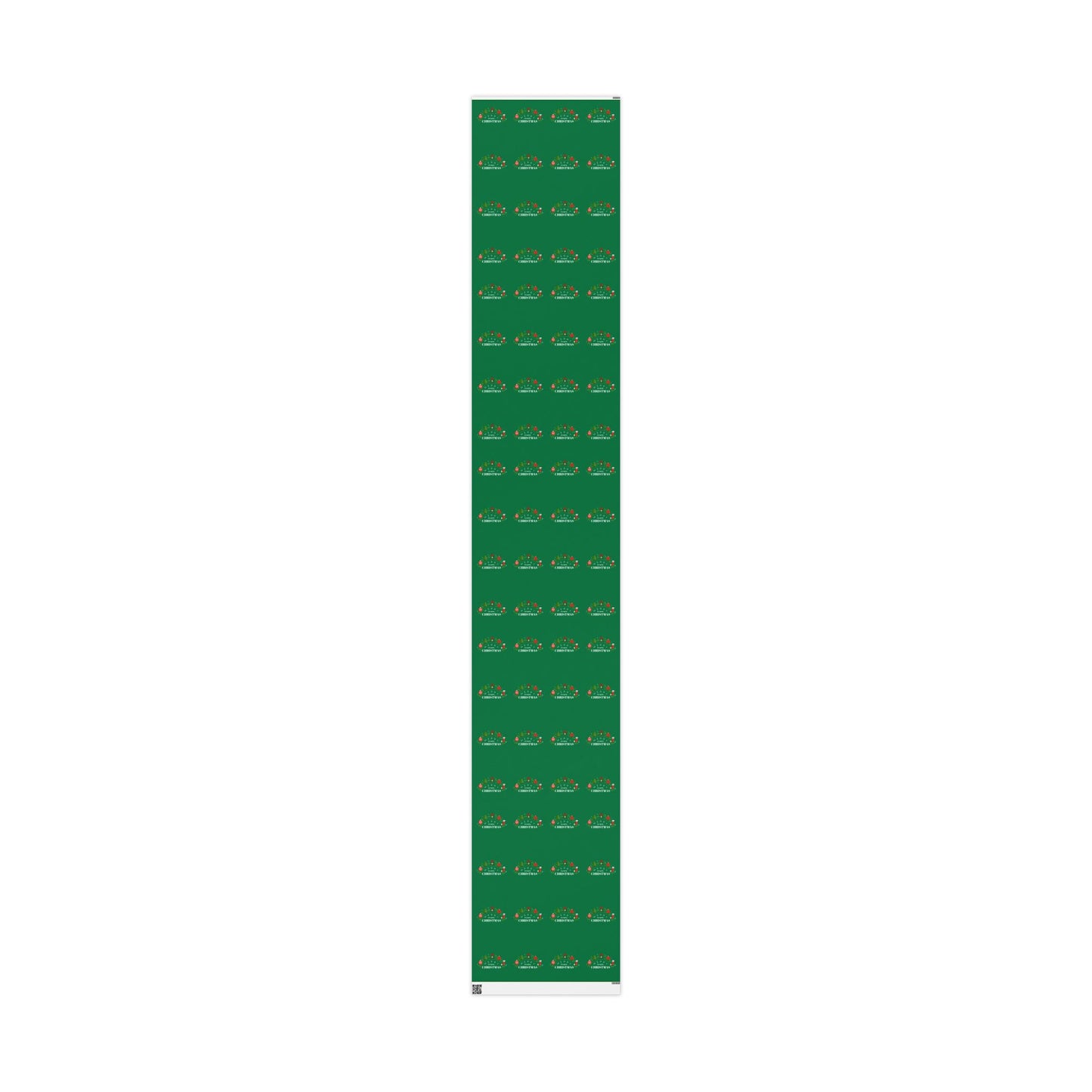 " Merry Fucking Christmas" Green Solid Wrapping Paper Roll — Classic Gift Wrap for Holidays & Everyday