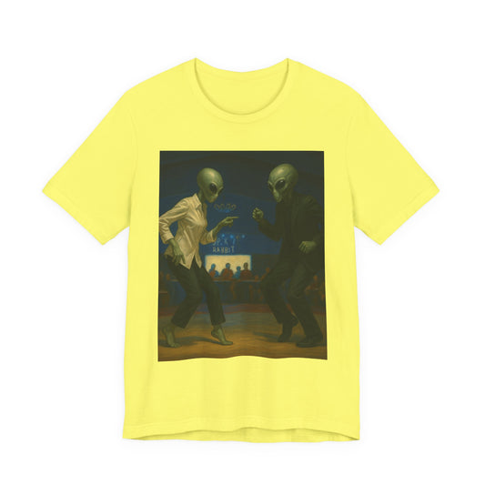 Alien Sightseeing T‑Shirt — Retro UFO Illustration Tee