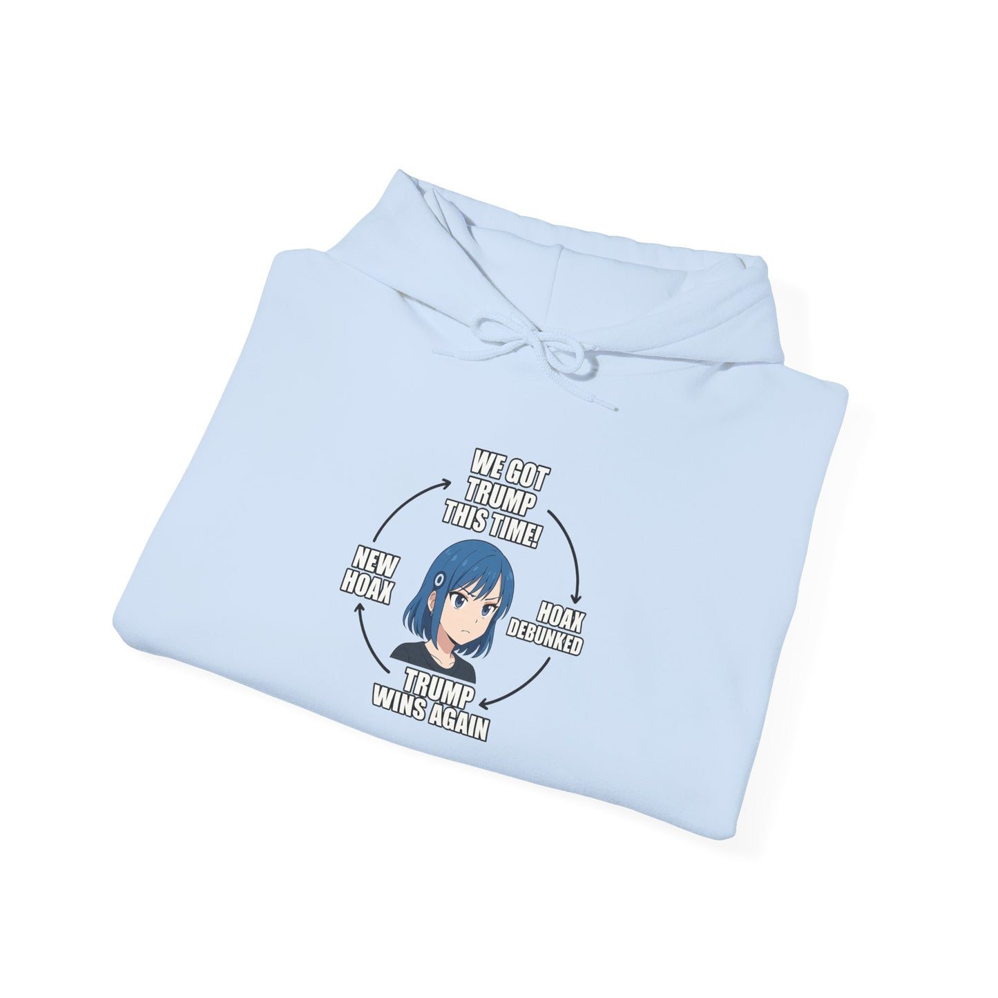 Hoodie — "You Aren't Alone" Anime Comfort Circle Graphic Hoodie