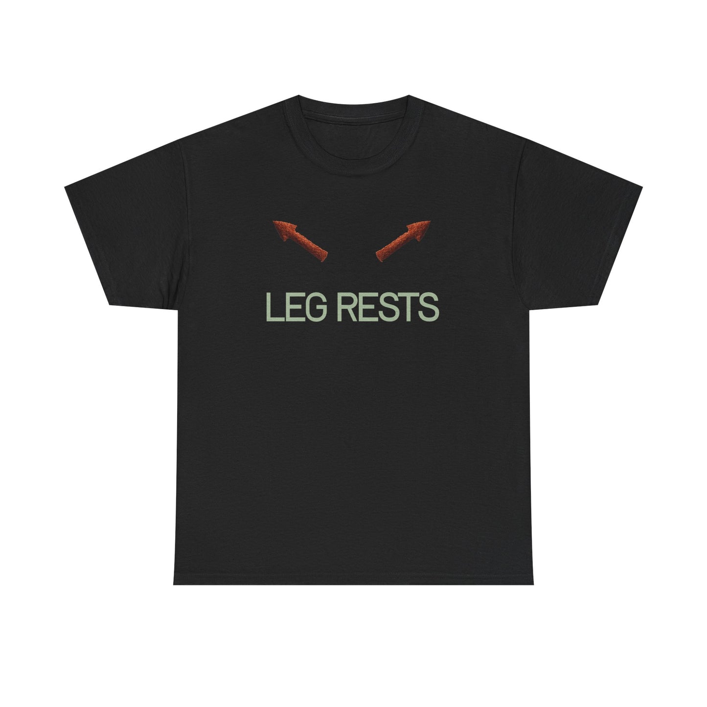 Leg Rests T‑Shirt — Funny Directional Arrow Tee