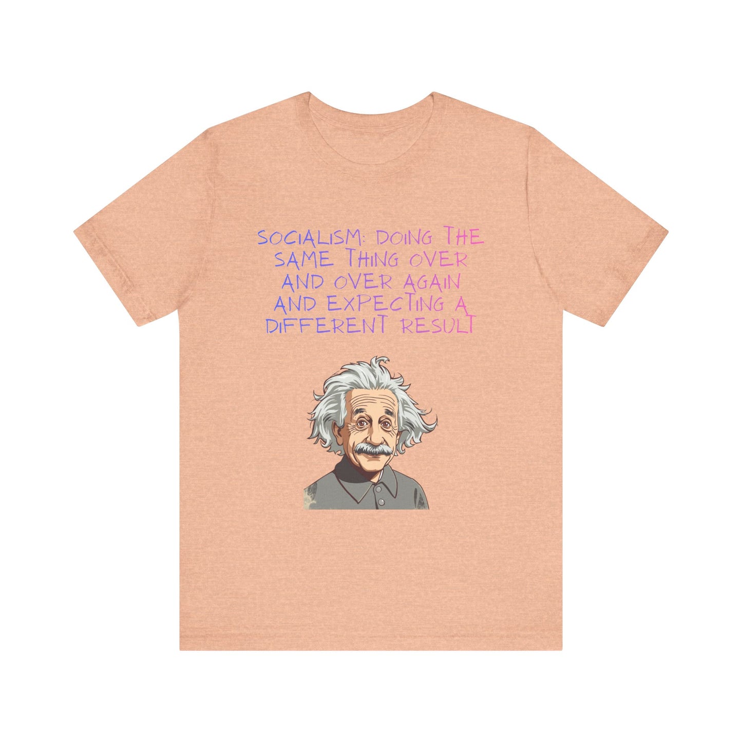Einstein Graphic Tee — "Doing the Same Thing Over and Over" Funny Science T‑Shirt