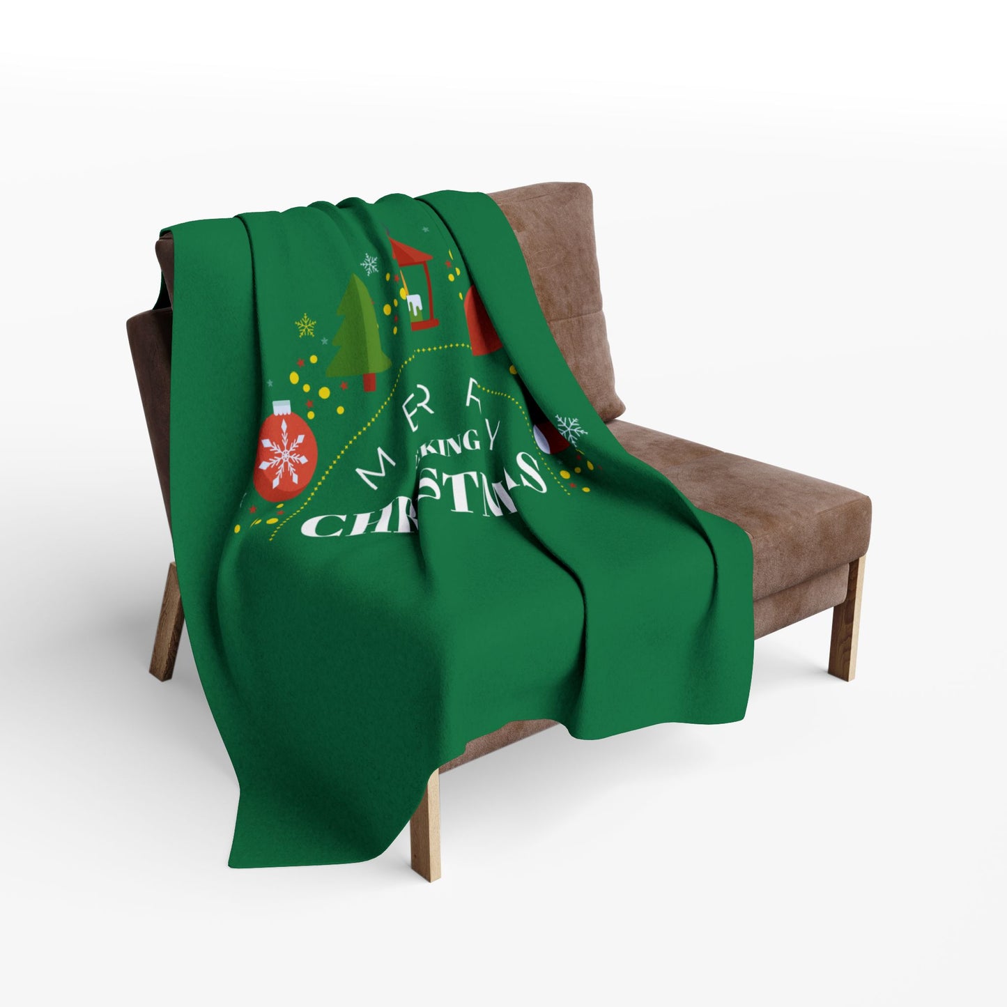 Christmas Fleece Blanket — "Merry F***ing Christmas" Holiday Throw
