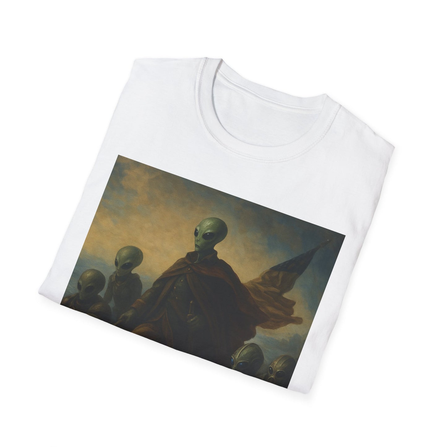 Alien Revolution T-Shirt — Vintage Portrait of Extraterrestrial Leaders