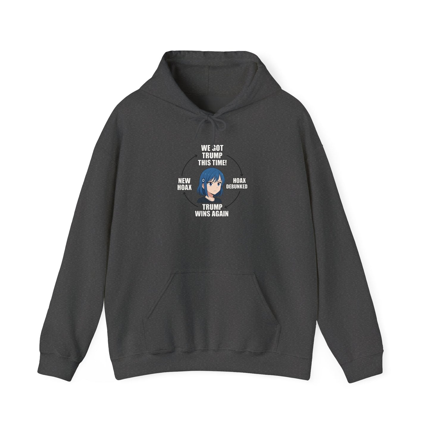 Hoodie — "You Aren't Alone" Anime Comfort Circle Graphic Hoodie