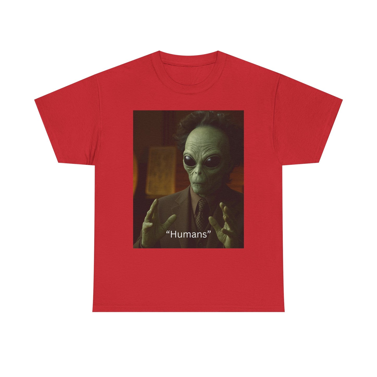 Alien Meme T-Shirt — 'Humans' Retro Funny Graphic Tee