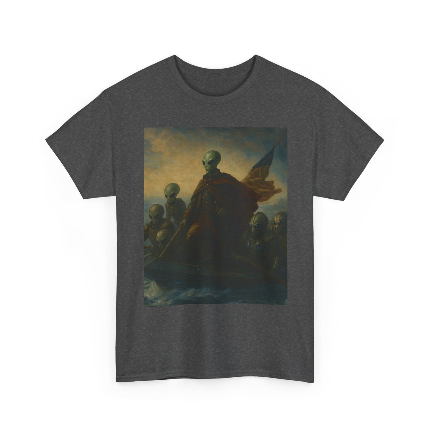 Vintage Washington Crossing Tee — Revolutionary War Painting Graphic T‑Shirt