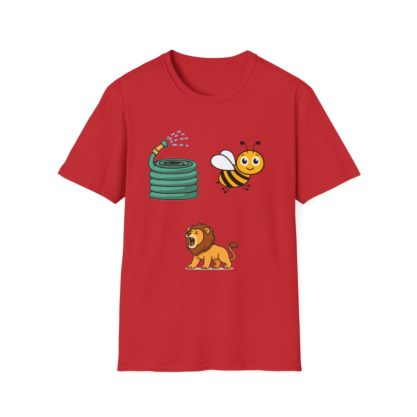 Bee Hose Lion T-Shirt — Cute Pun Garden Tee